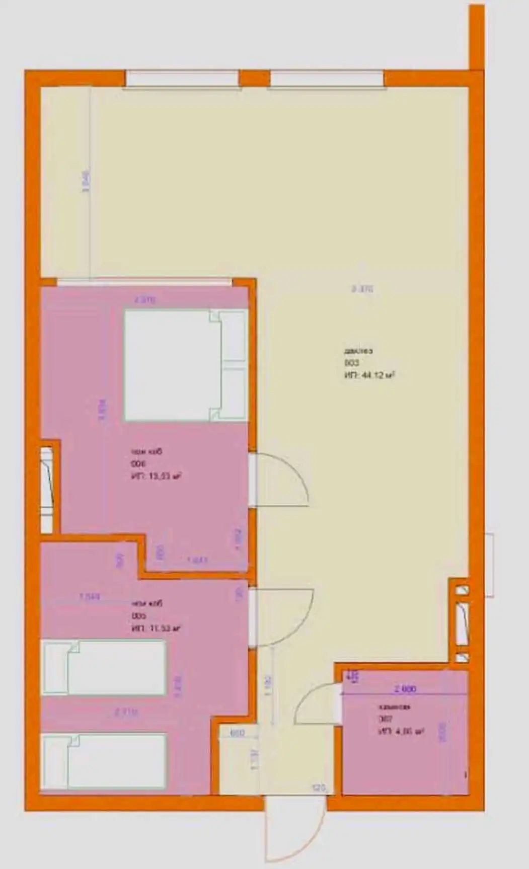 2-к квартира, 6 этаж, 63 м², Исмоил Сомони