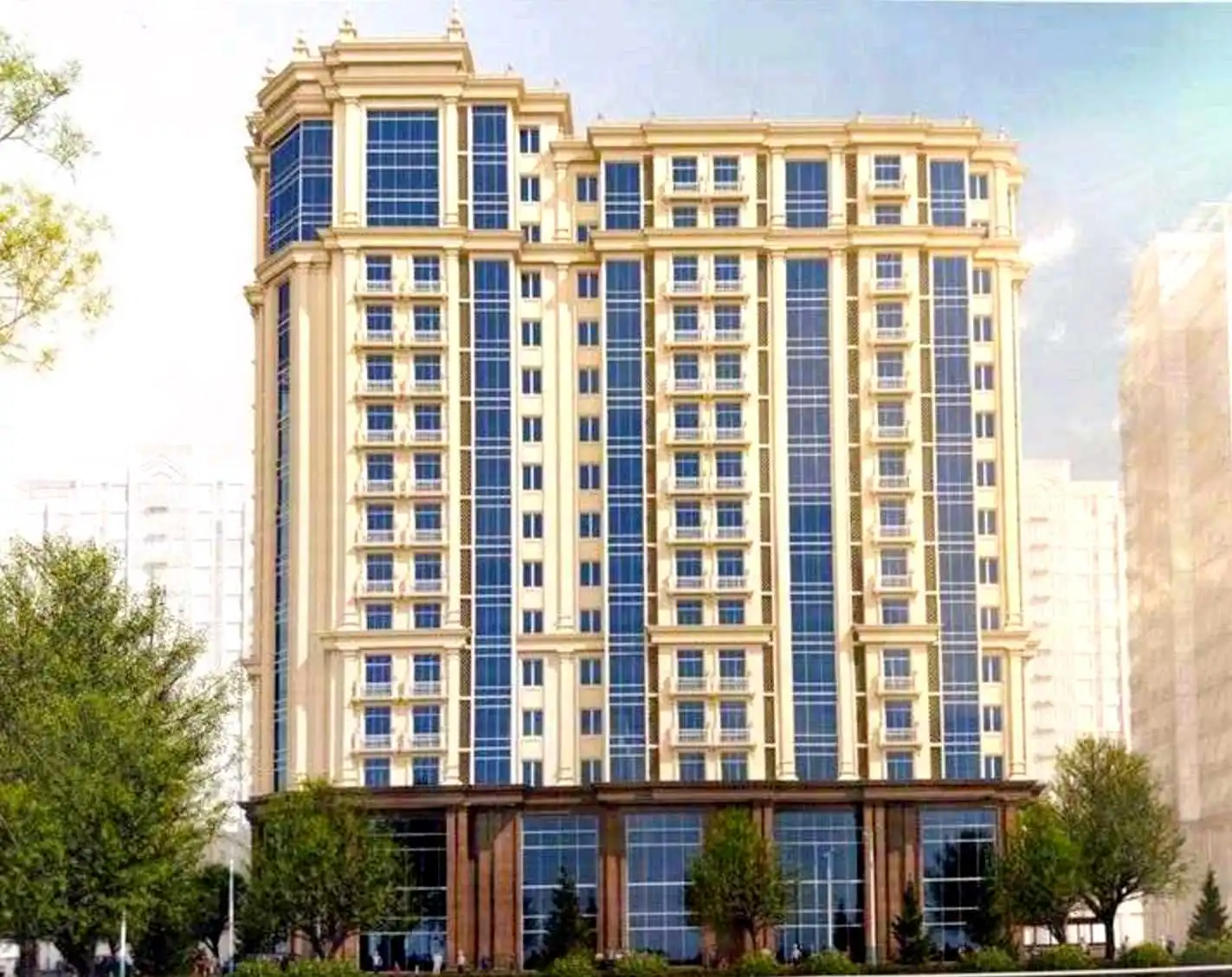 3-к квартира, 14 этаж, 103 м², Фирдавси