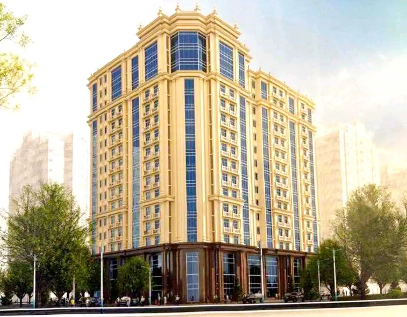 3-к квартира, 14 этаж, 103 м², Фирдавси