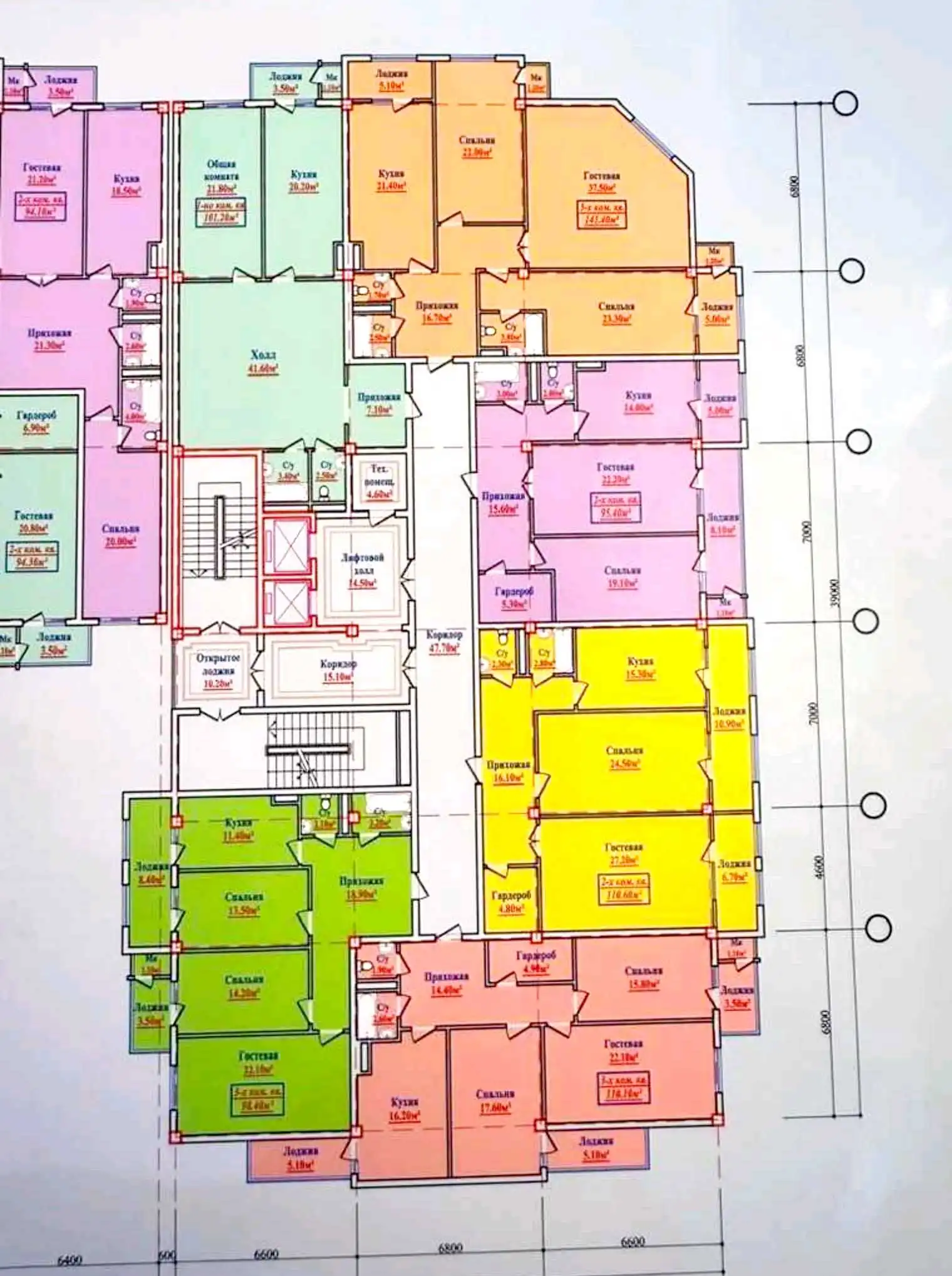 3-к квартира, 14 этаж, 103 м², Фирдавси