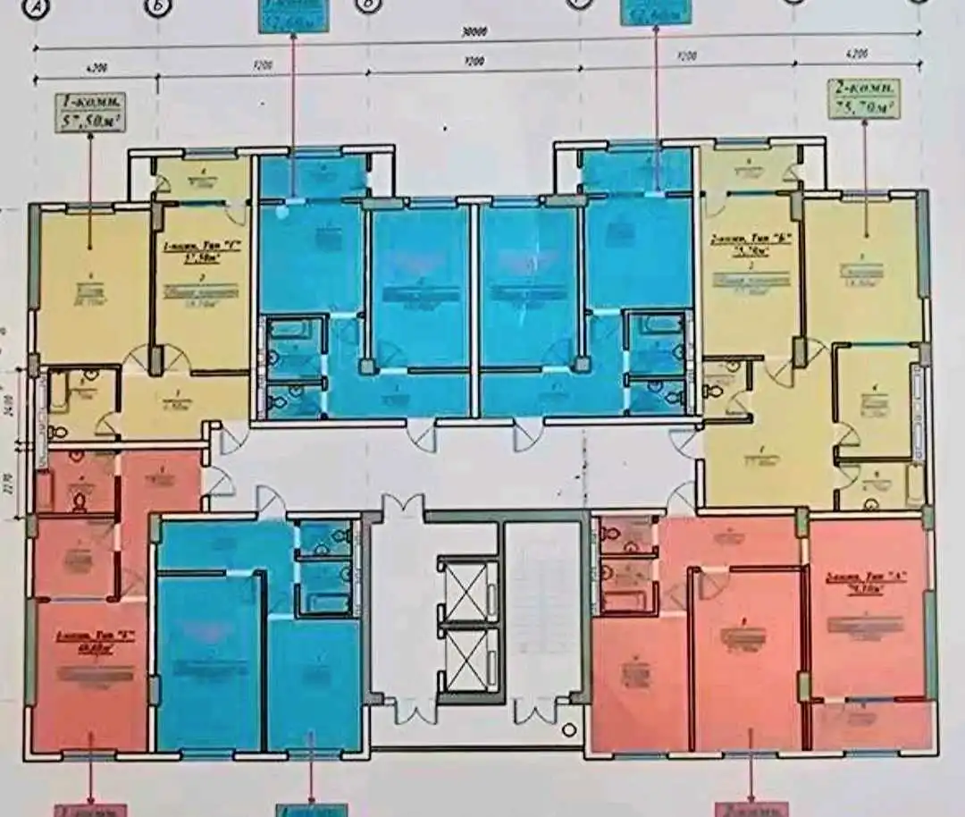 2-к квартира, 7 этаж, 50 м², Фирдавси