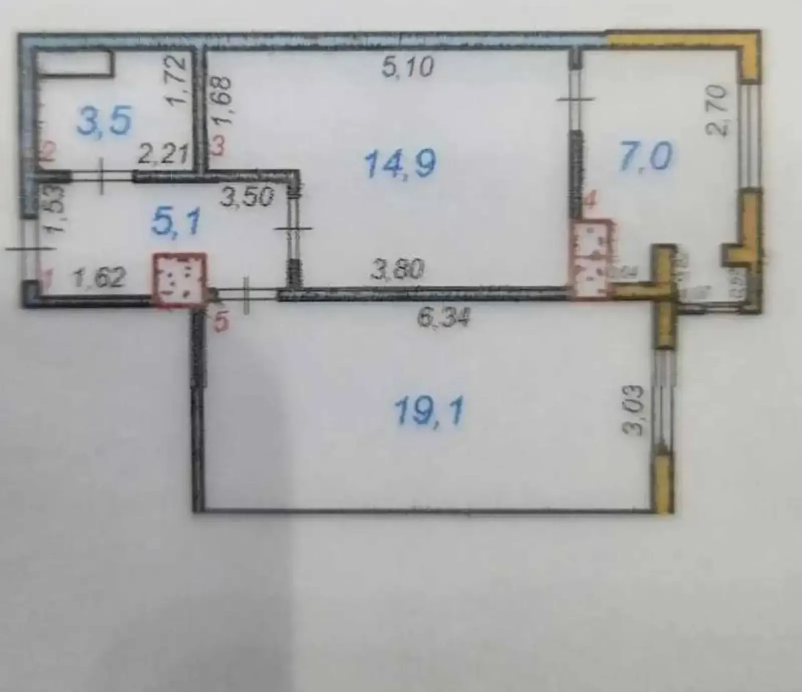 2-к квартира, 15 этаж, 50 м², Фирдавсӣ
