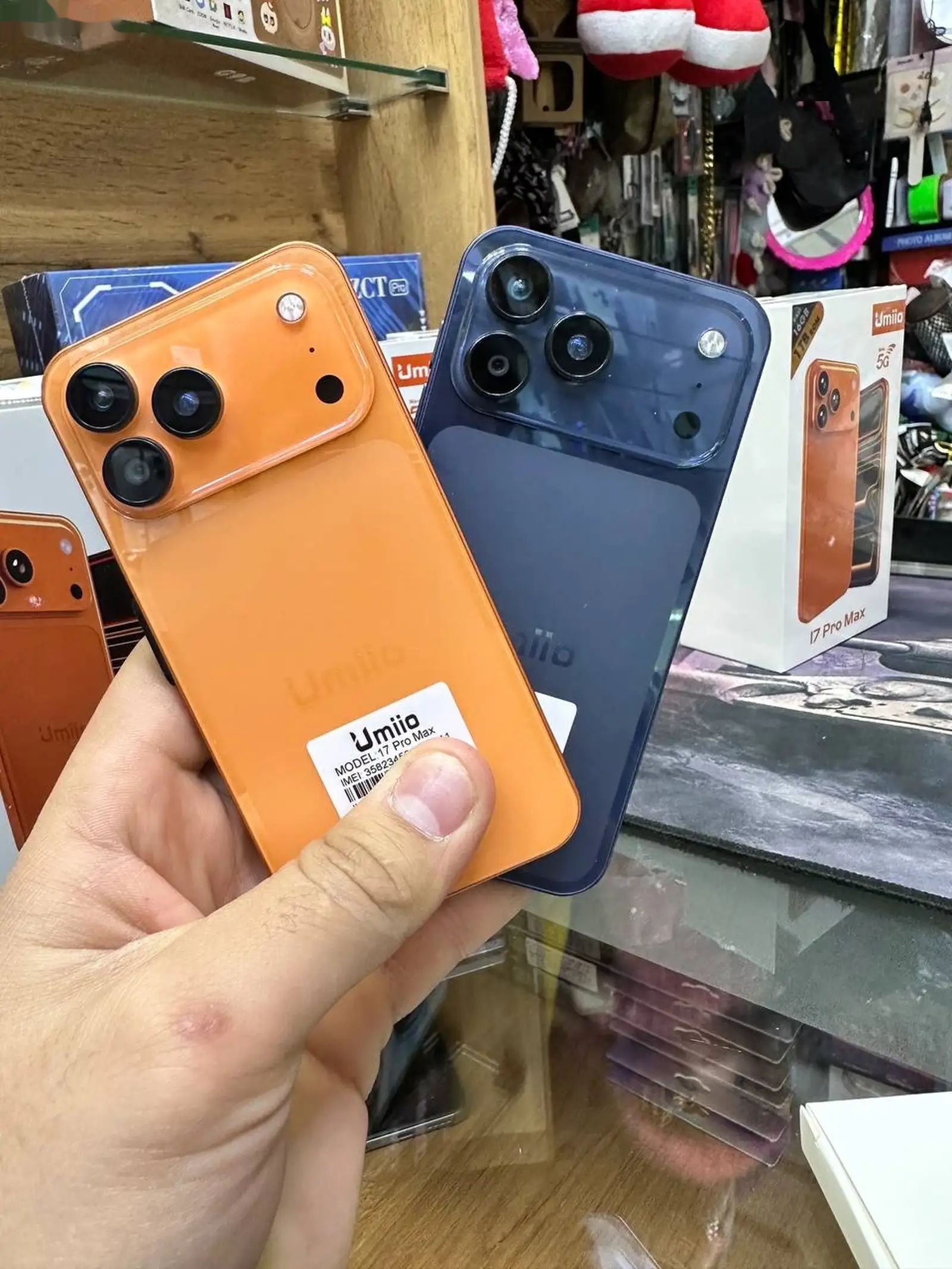 Телефон Mini iPhone 17 pro max 16/1T orange