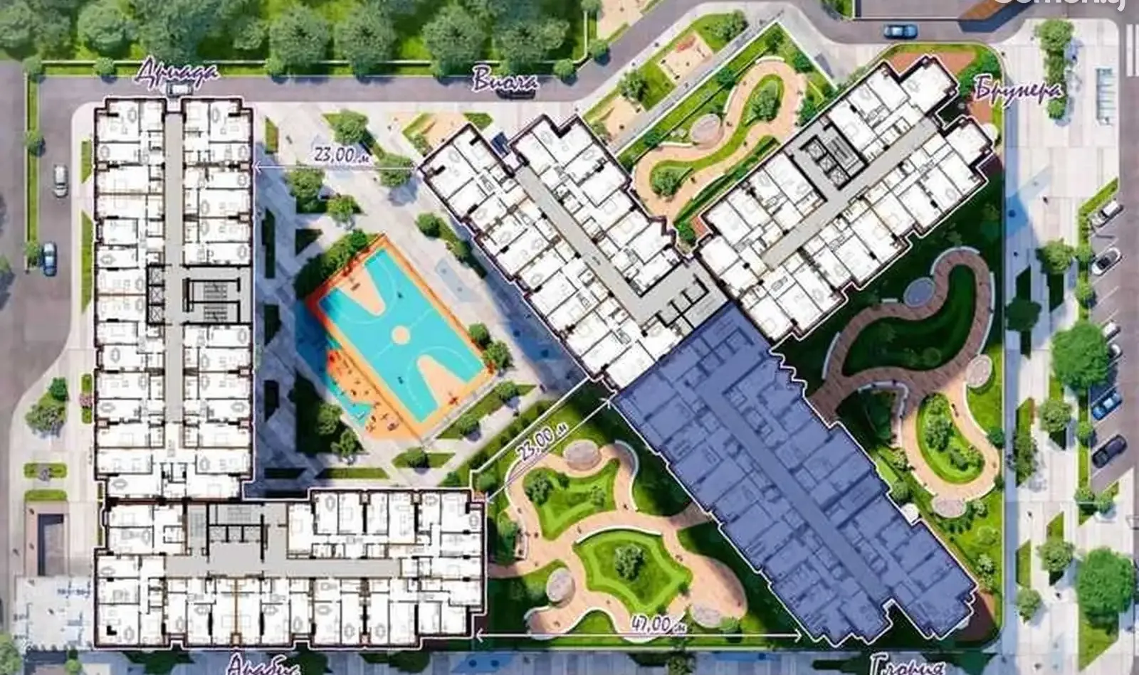 1-к квартира, 10 этаж, 81 м², И Сомонӣ
