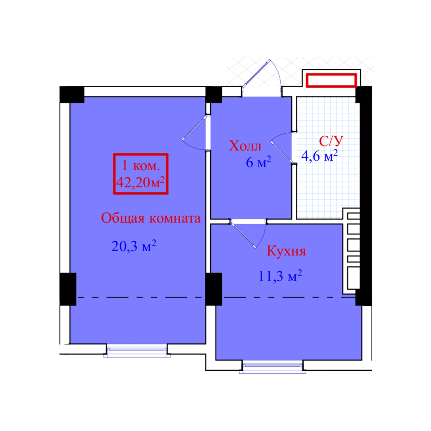 1-комн.