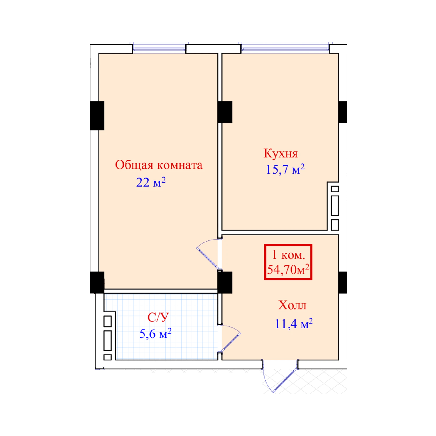1-комн.