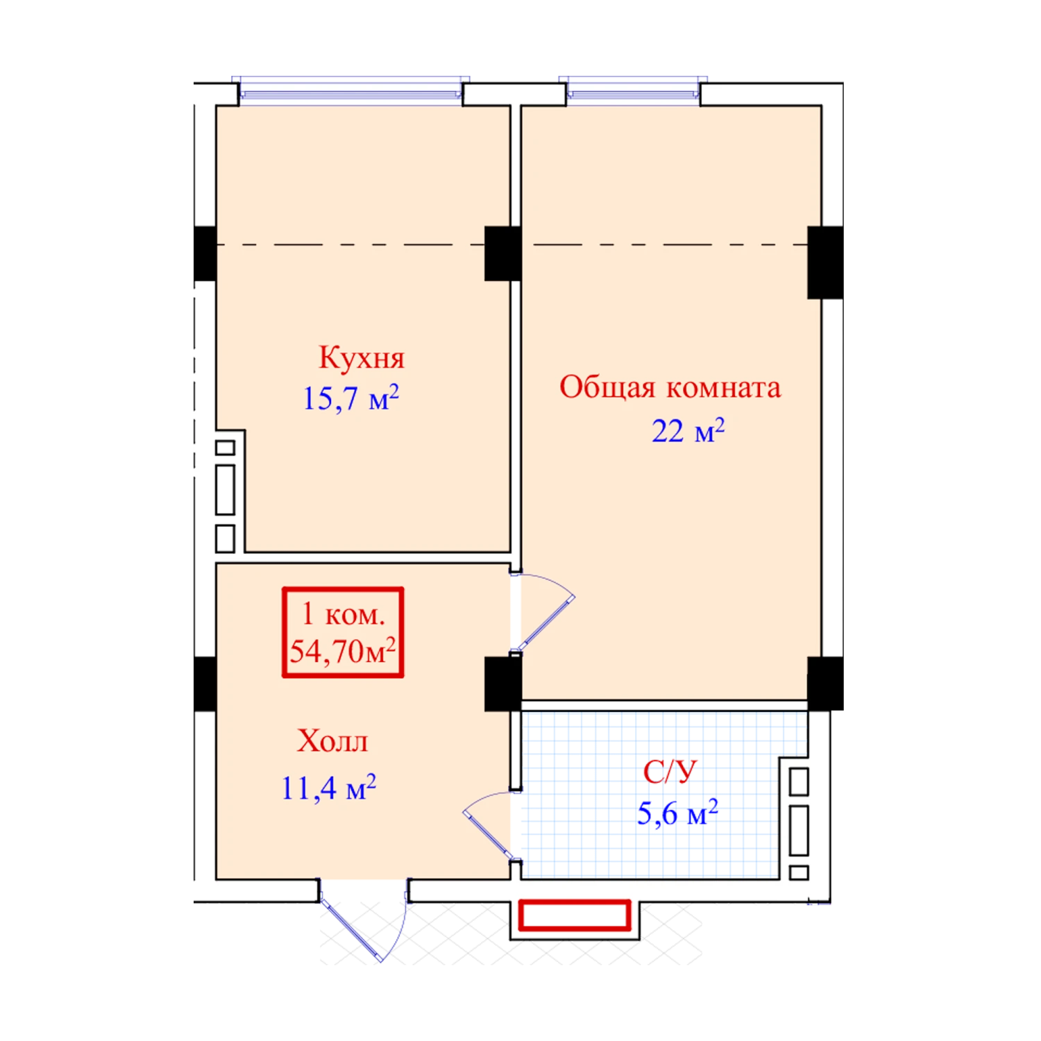 1-комн.