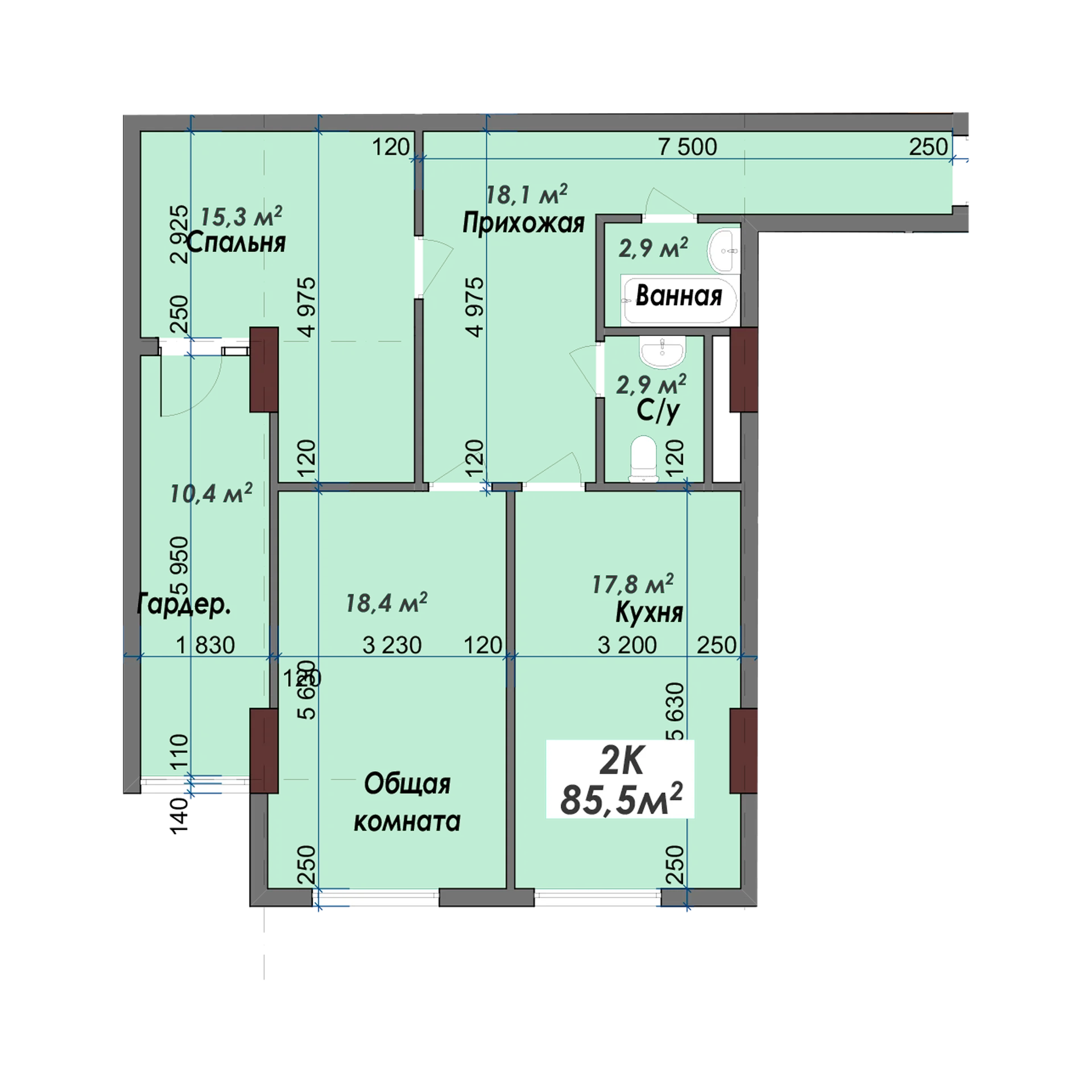 2-комн.