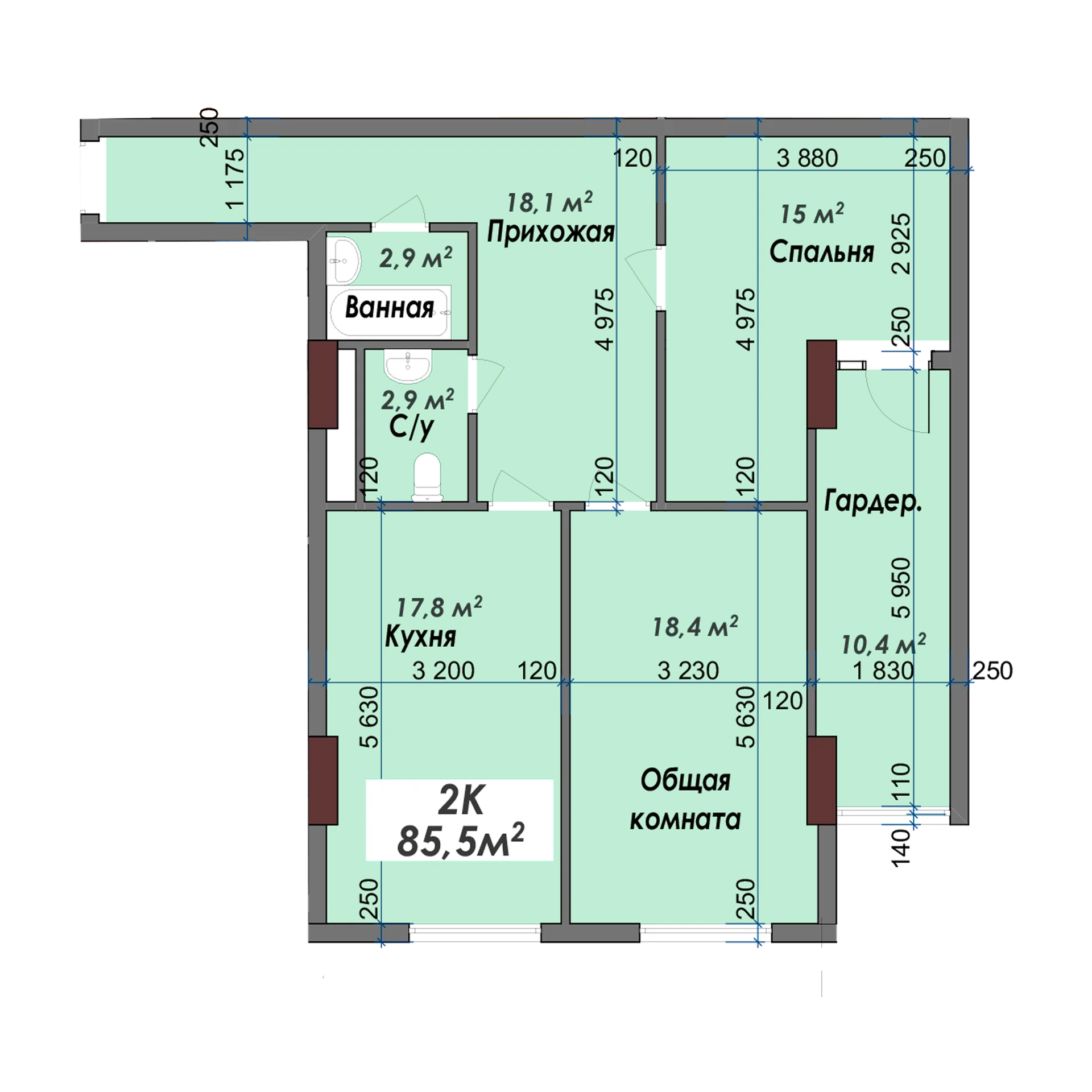 2-комн.
