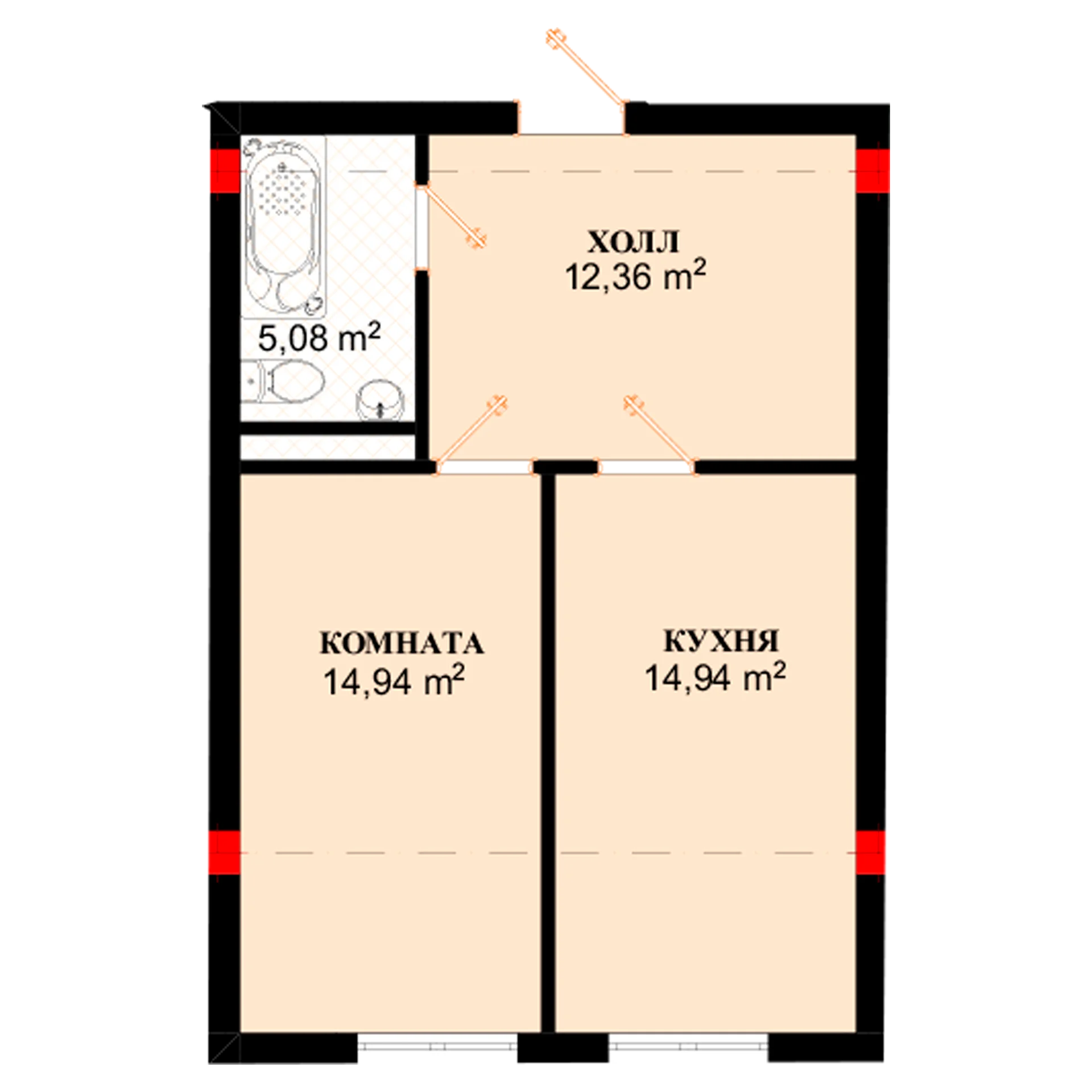 1-комн.