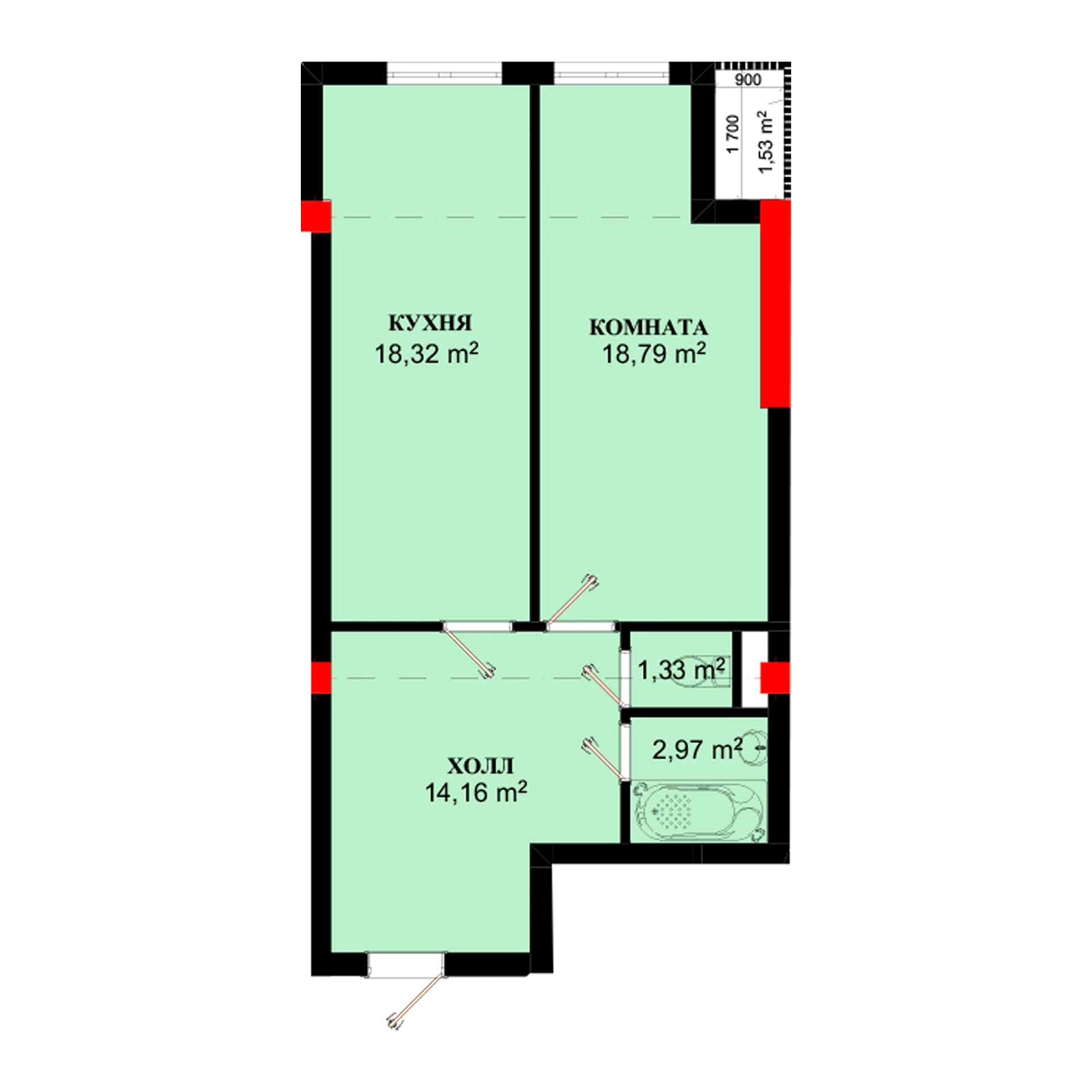1-комн.