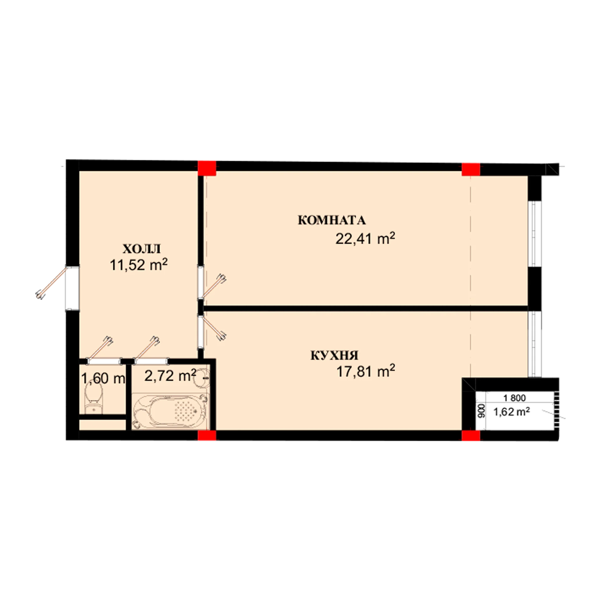 1-комн.