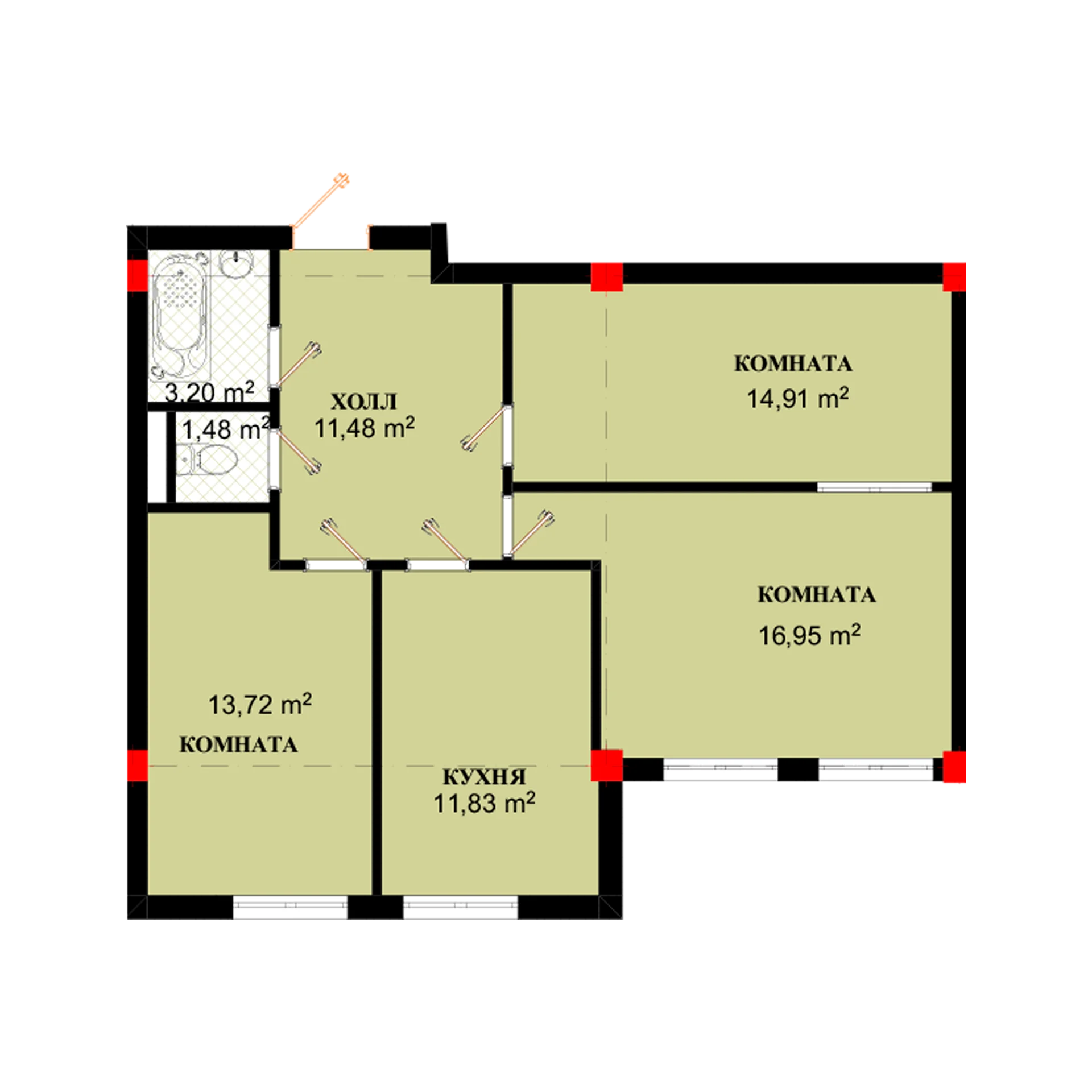 3-комн.