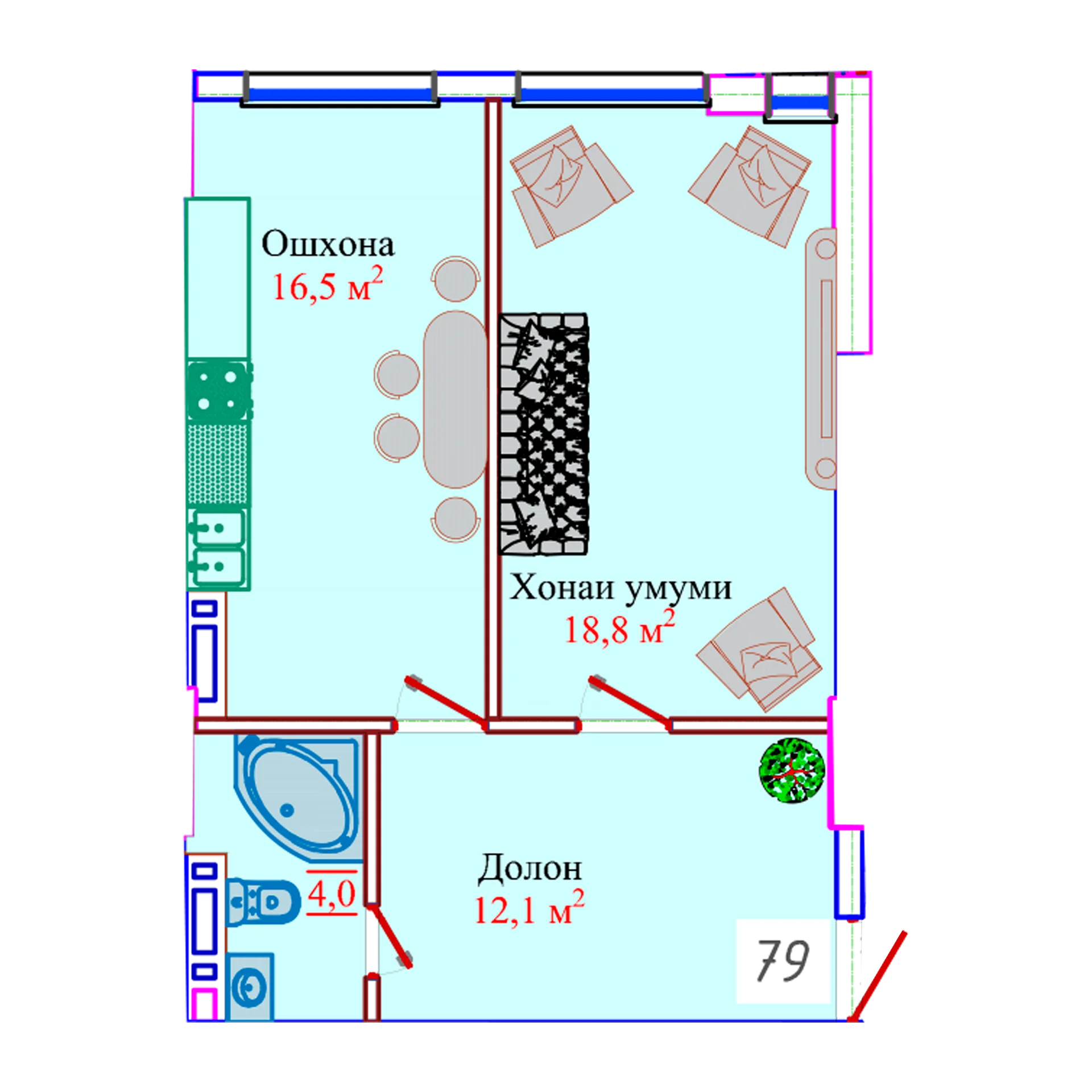 1-комн.