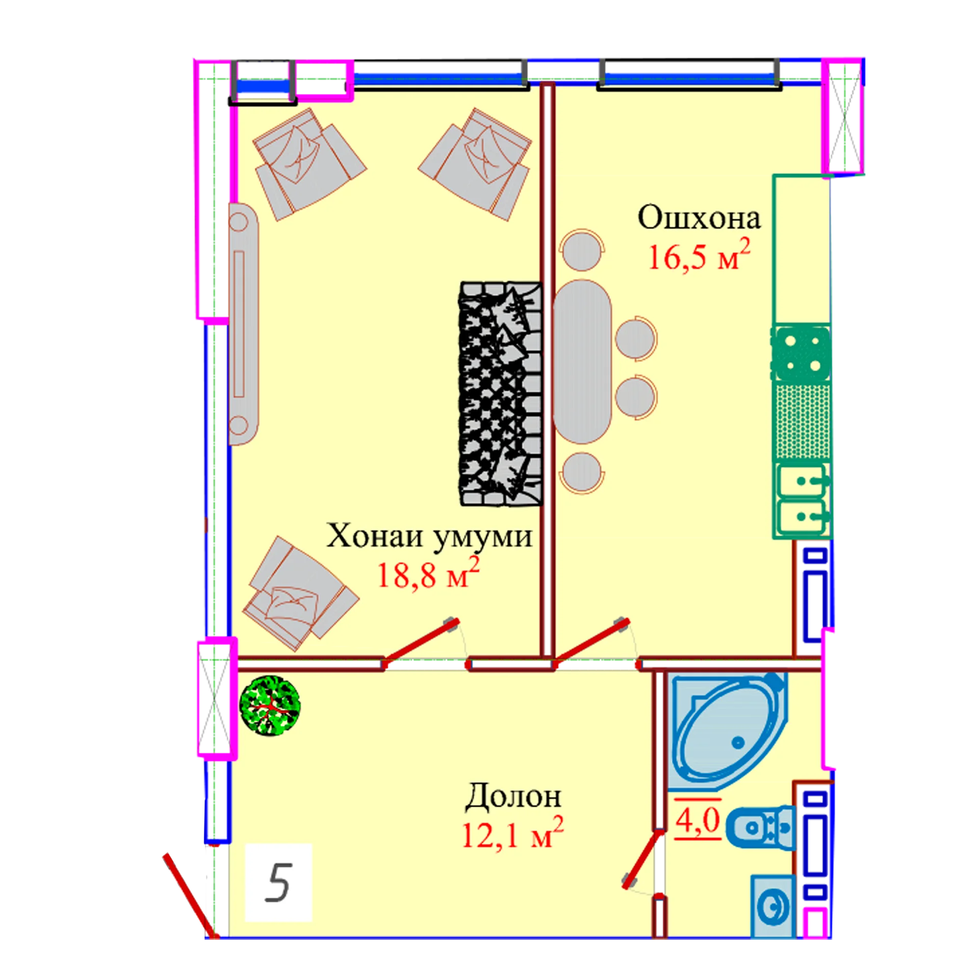 1-комн.