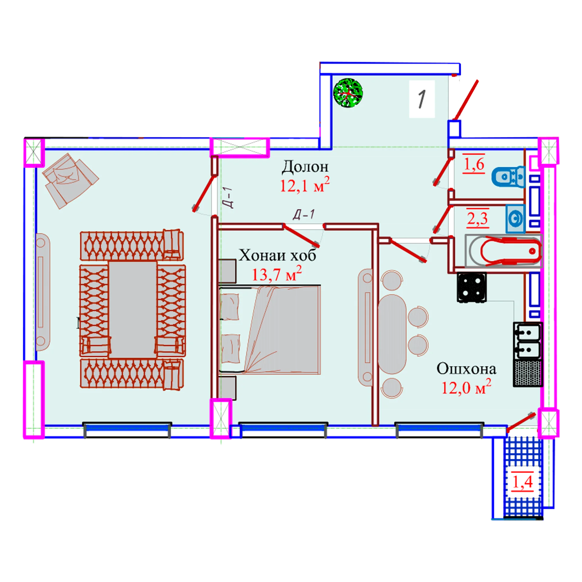 2-комн.