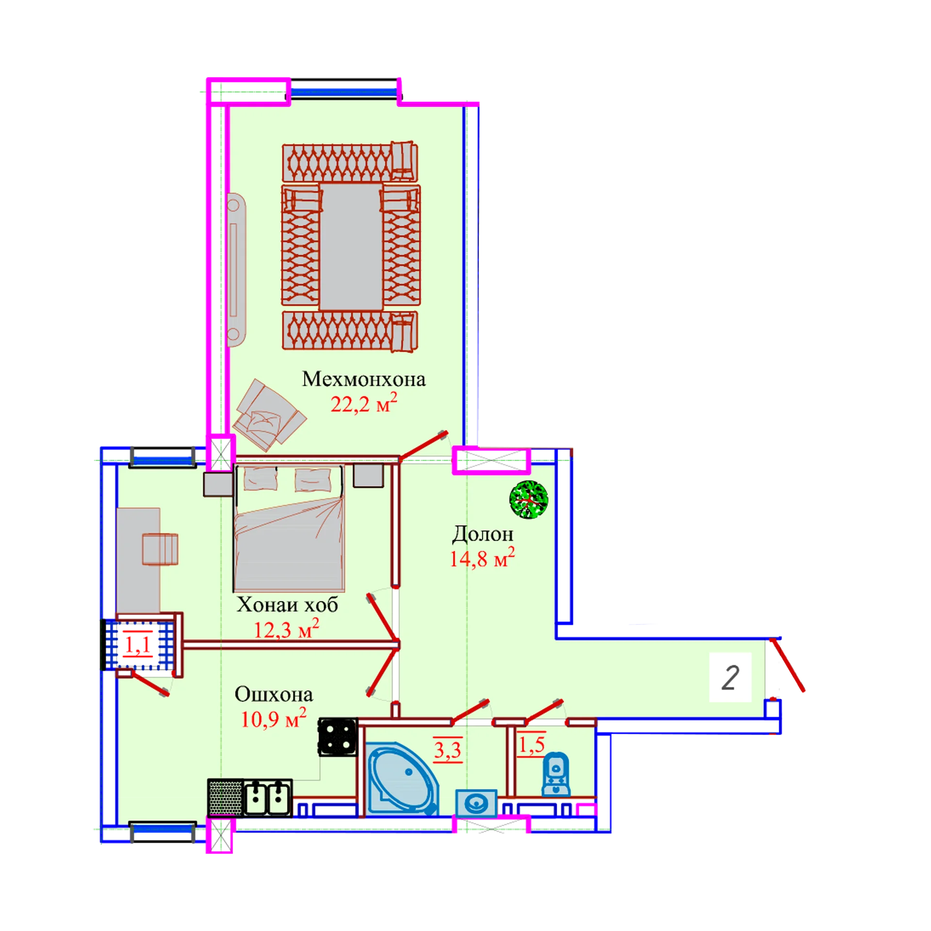 2-комн.