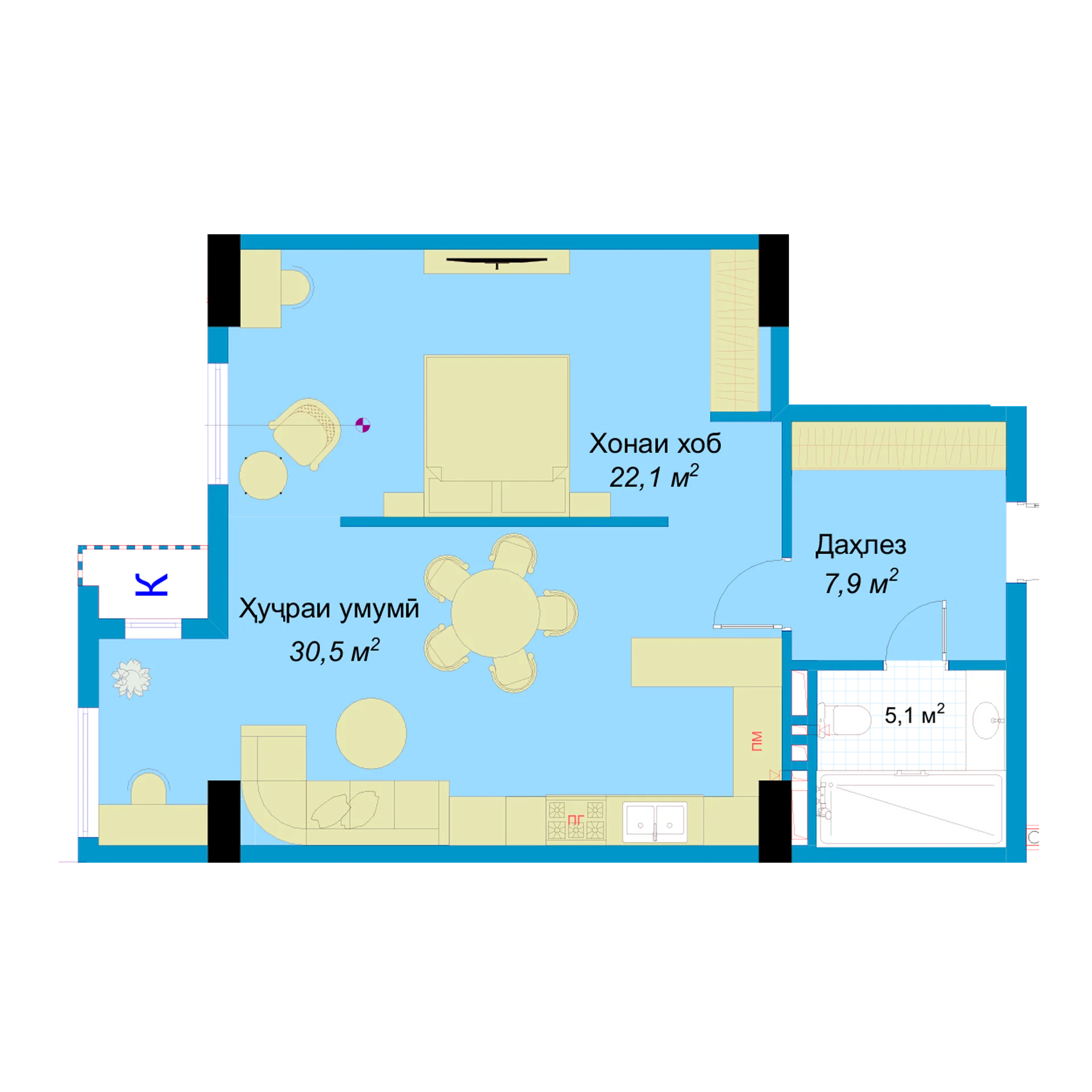 1-комн.
