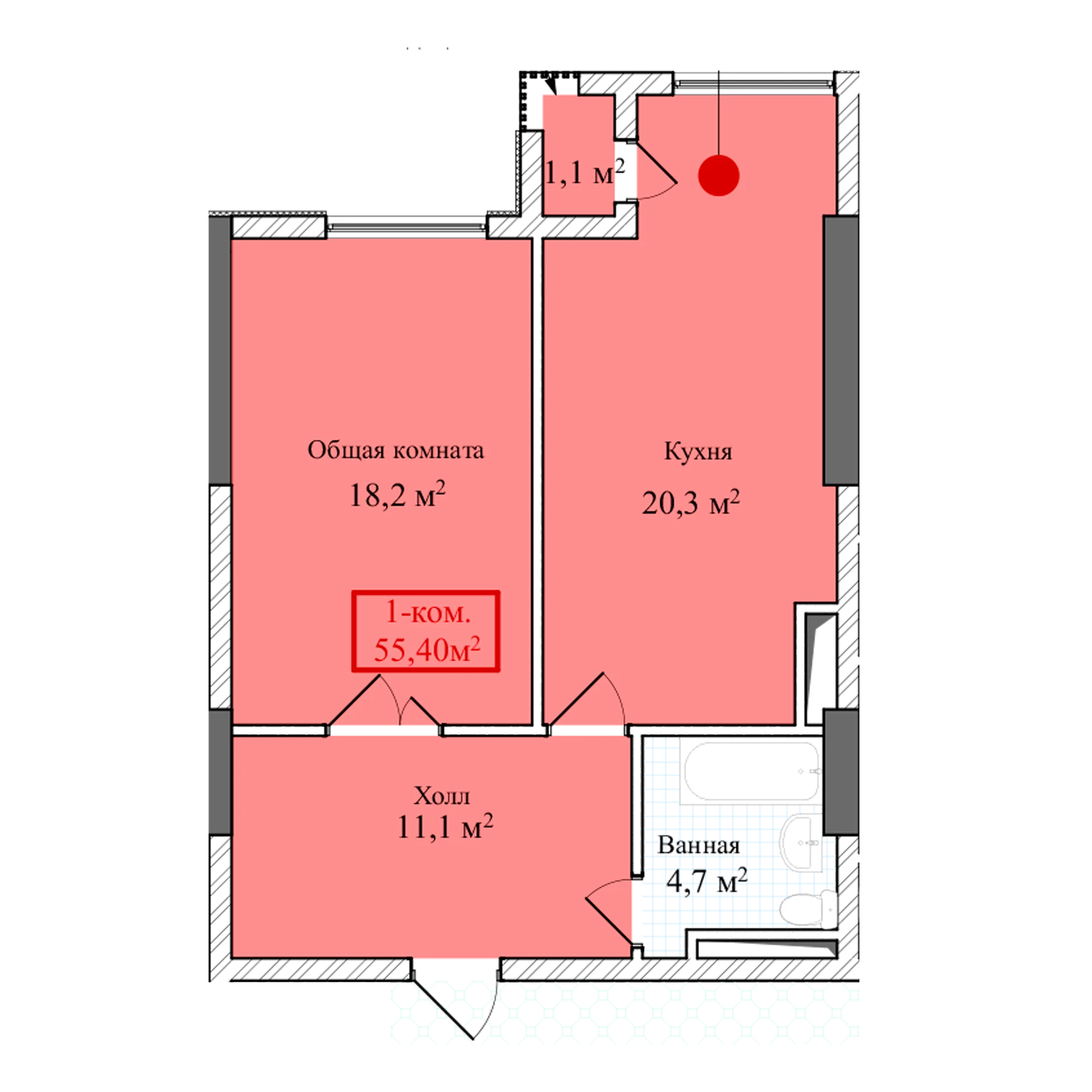 1-комн.
