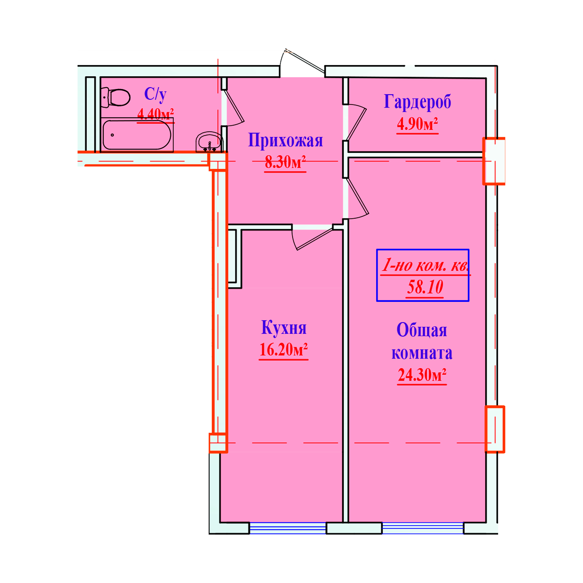 1-комн.