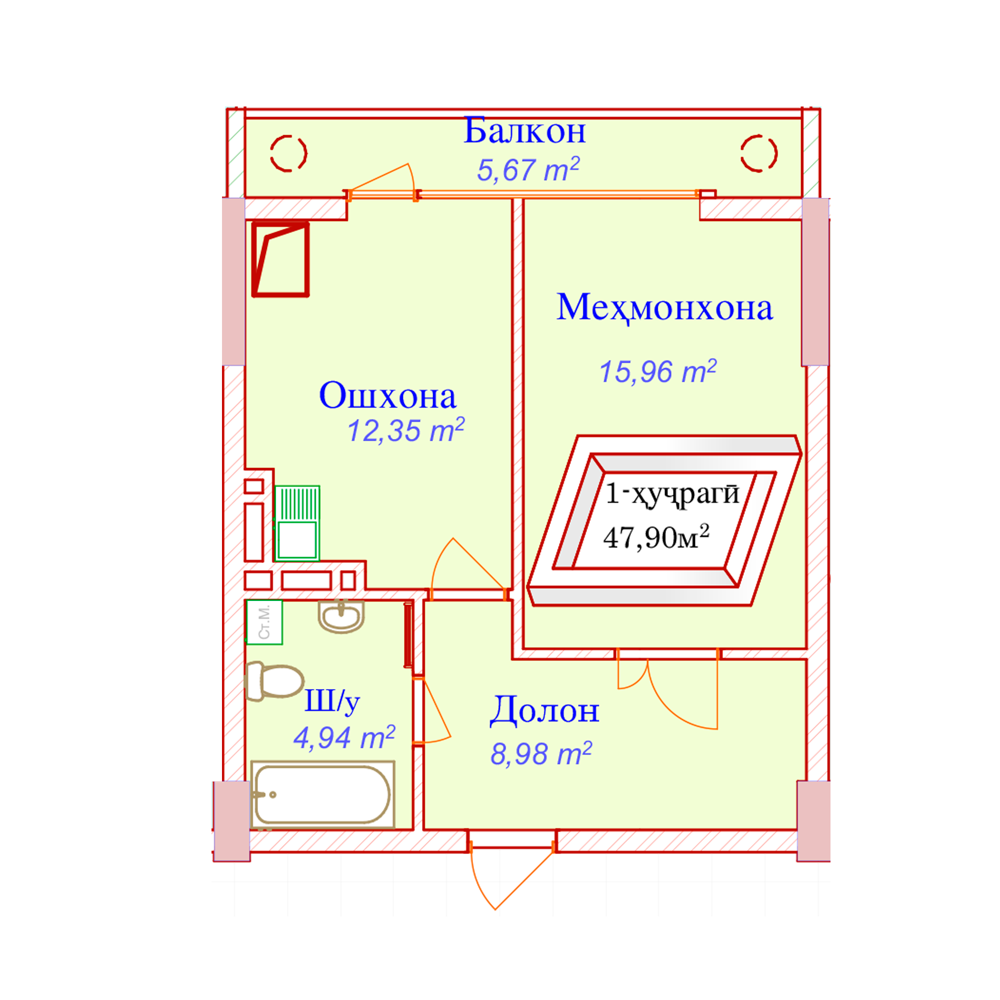 1-комн.