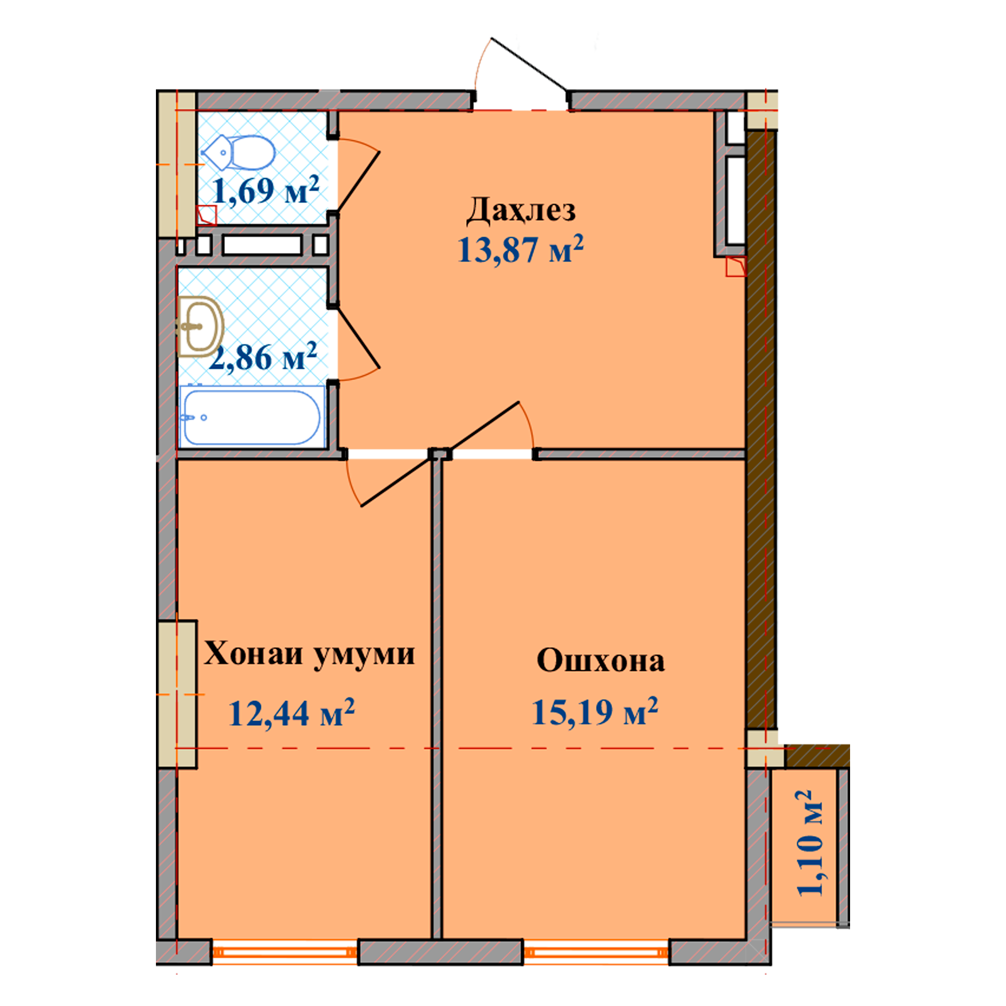 1-комн.