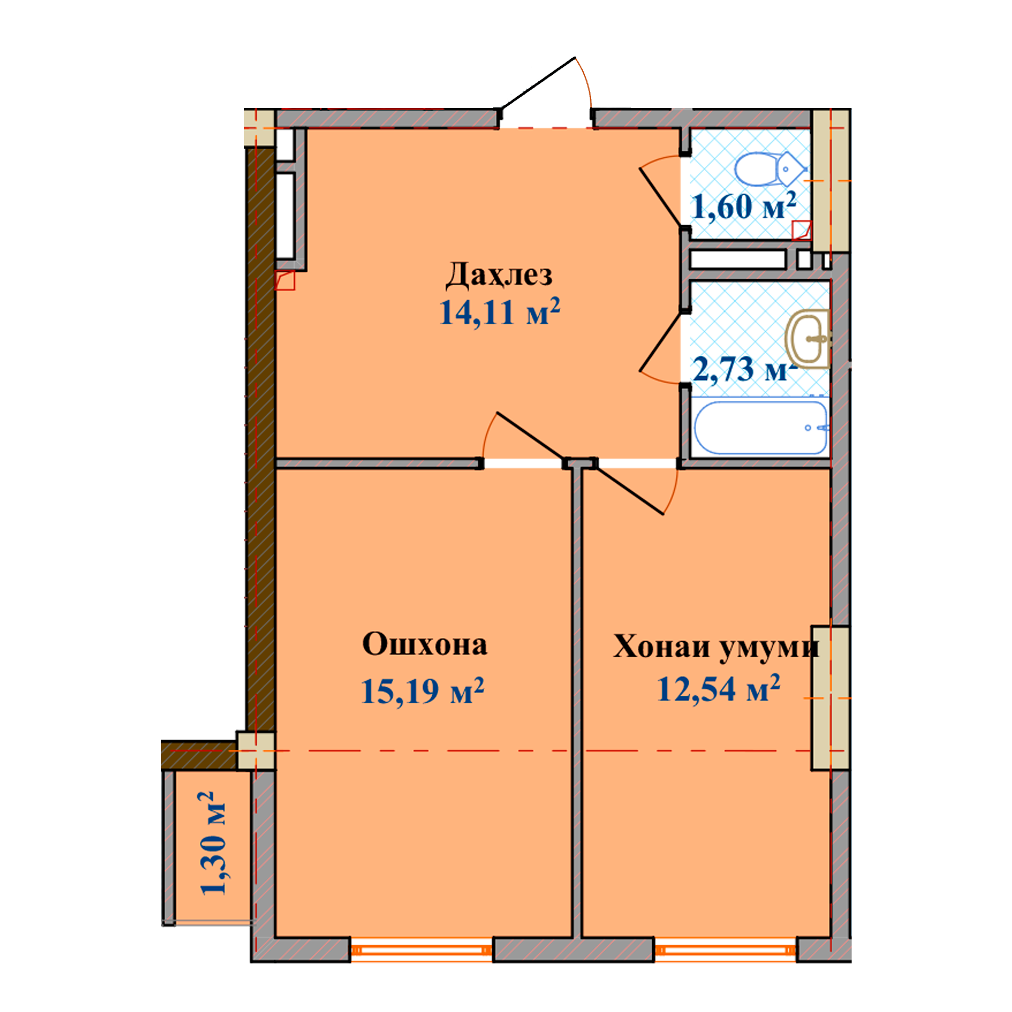 1-комн.