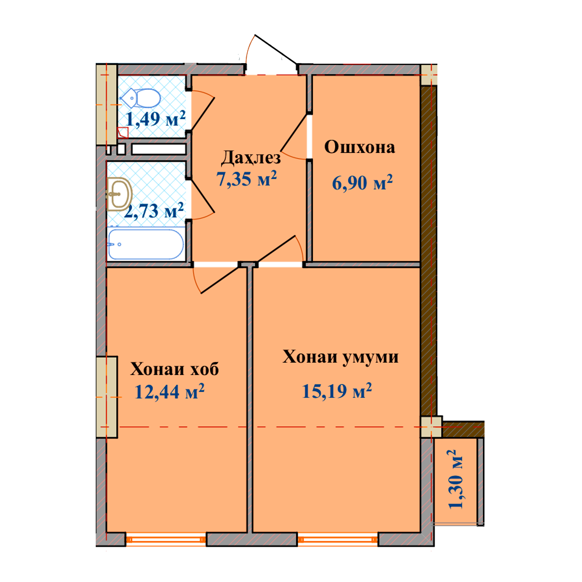 1-комн.