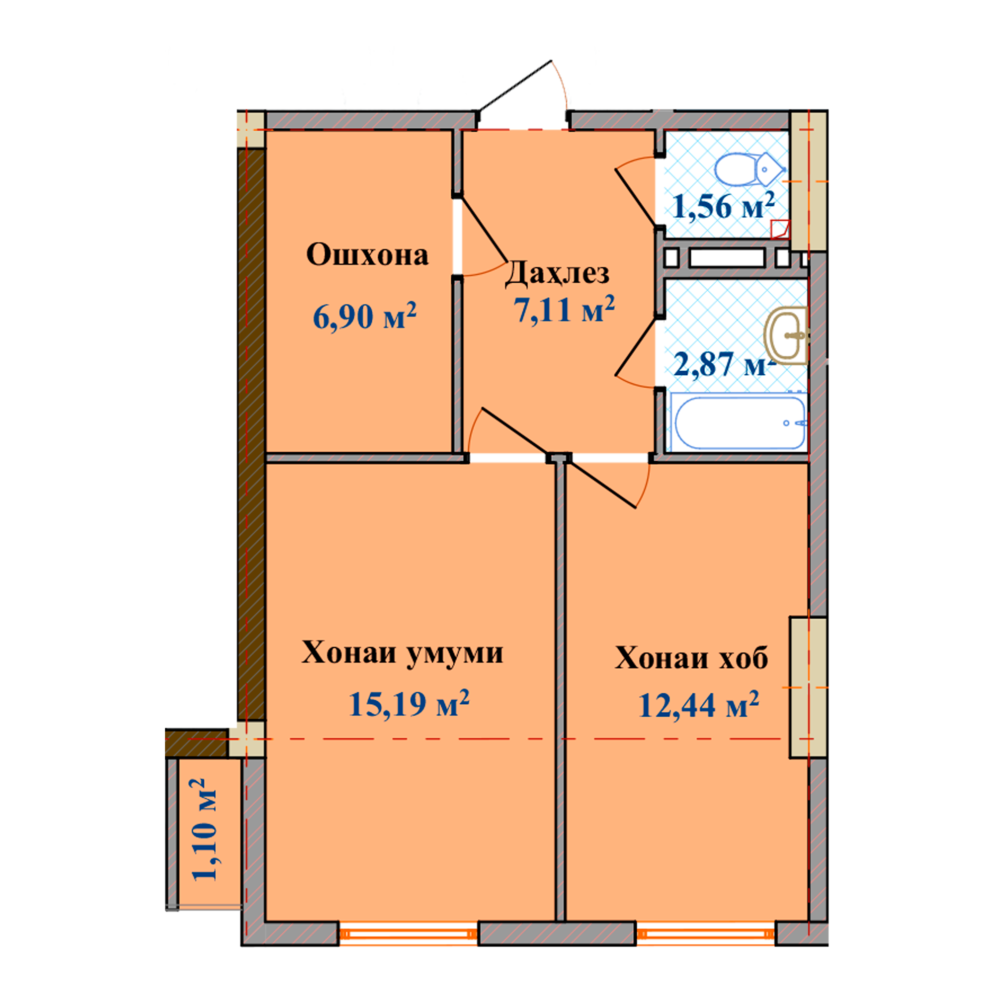 1-комн.