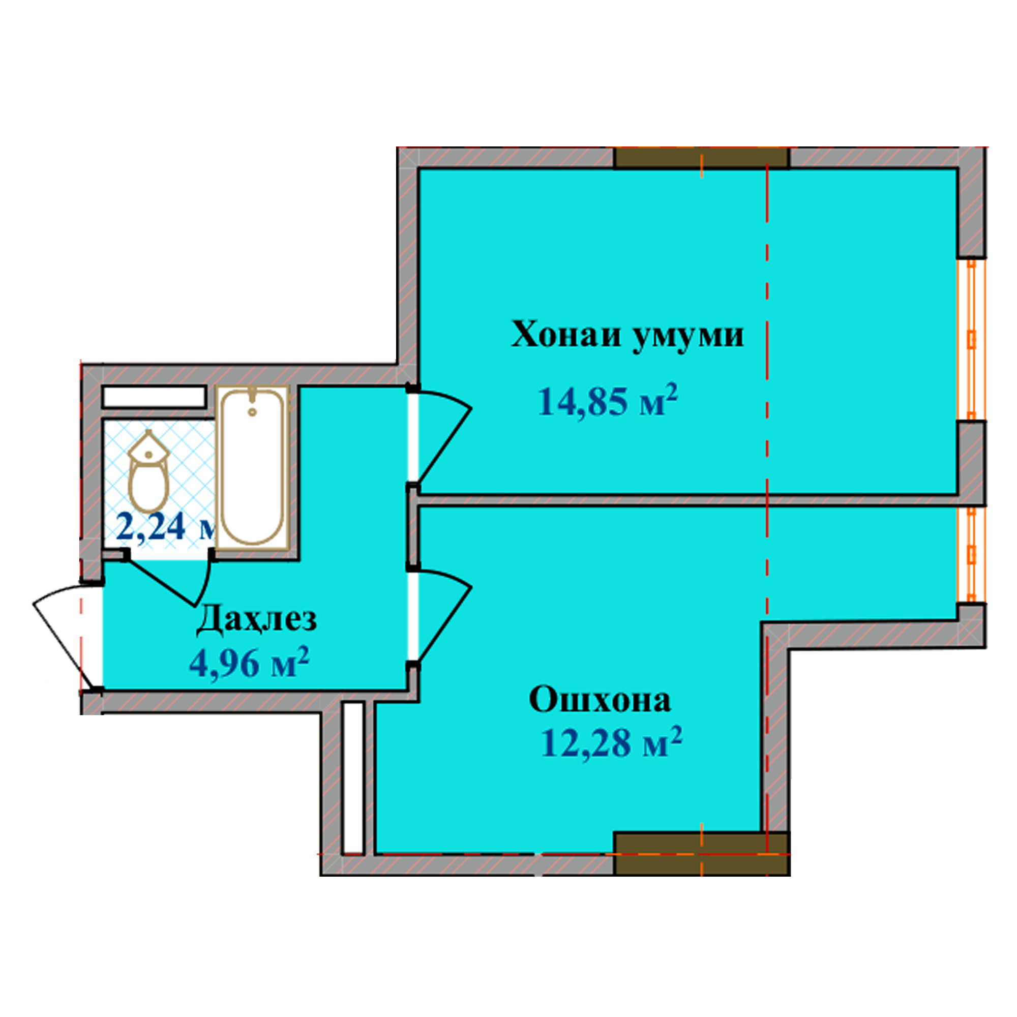 1-комн.
