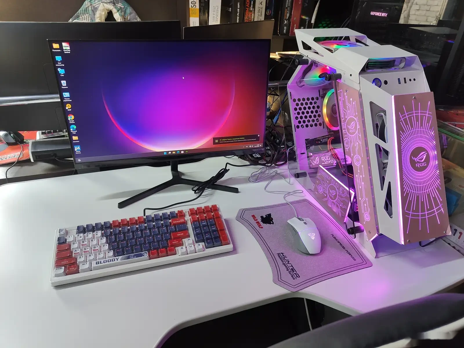 Игровой Персональный Компьютер Asus ROg White Core i5 VGA 6GB для CS-GO2 — фото 4
