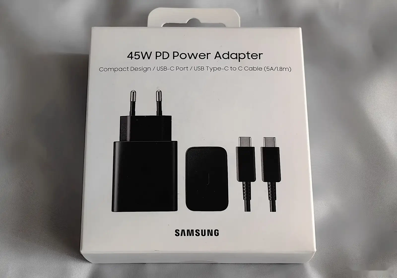 Зарядное устройство 45W Samsung Adapter Premium Complect — фото 2