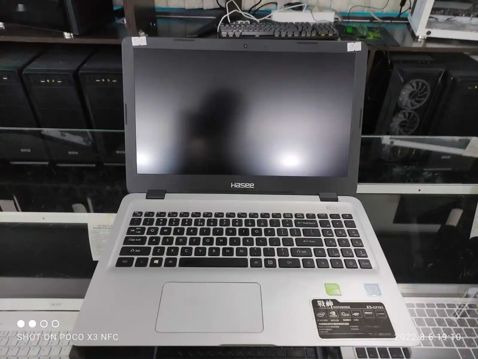 Игровой ноутбук Hasee X5 Core i7-8550U Geforce MX 150 2gb/8gb/128gb/1tb 8th GEN — фото 2