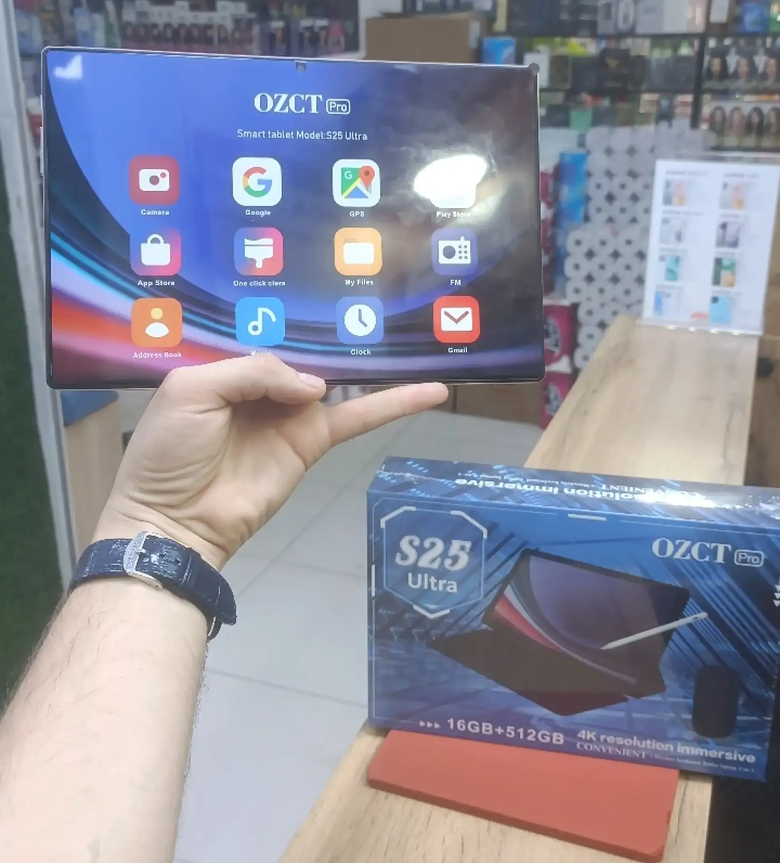 Планшет S25 Ultra 2Sim 16/512gb Gold 8000мач — фото 3