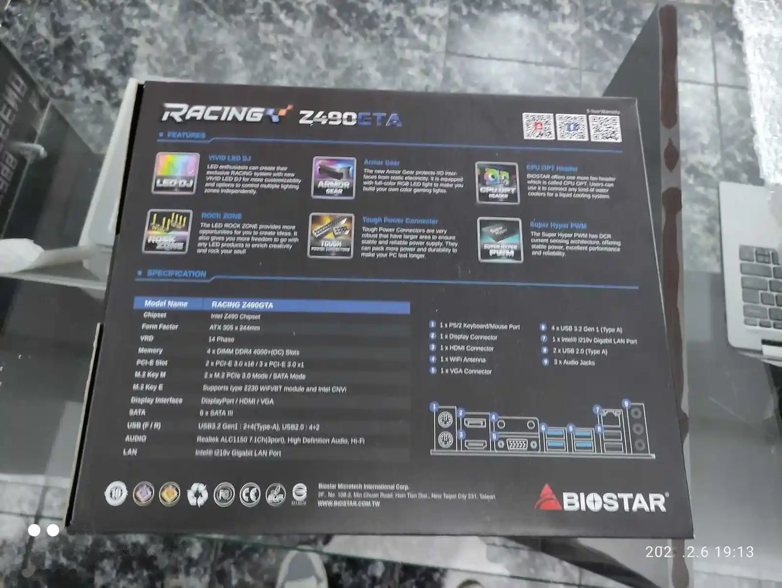 Материнская Плата Biostar Racing Z490-GTA LGA 1200 — фото 3