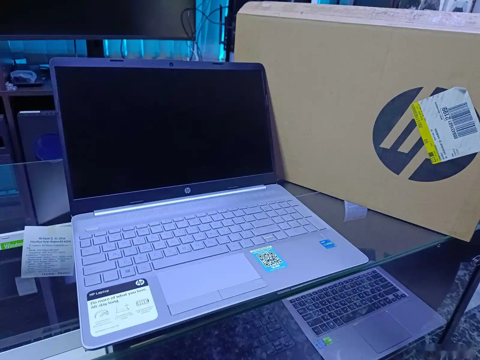 Ноутбук HP Laptop 15 Core i3-1115G4 / 8GB / 256GB SSD / 11TH GEN