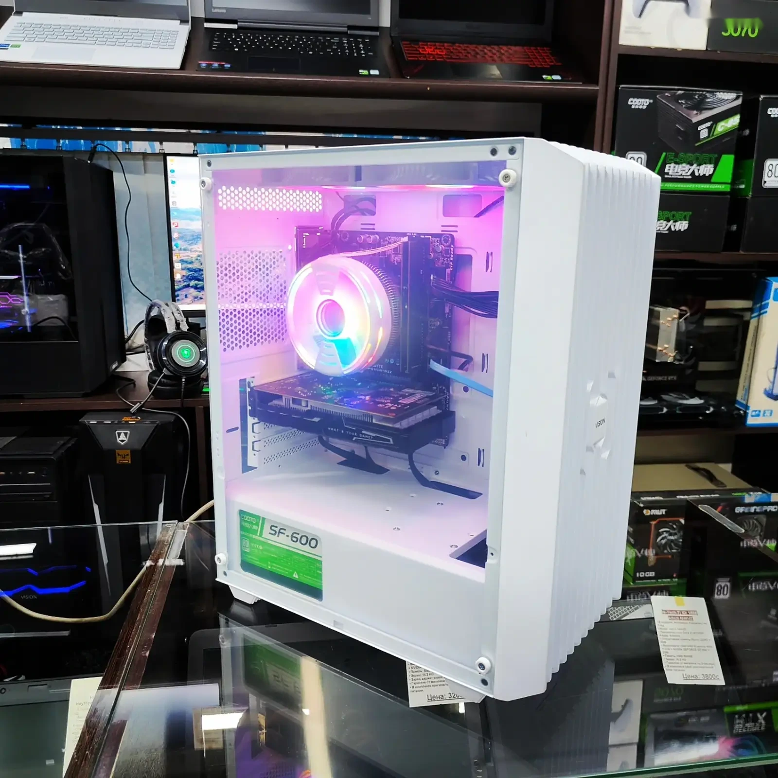 Игровой Системный блок VISION White i5 Ram 16gb SSD 500GB — фото 3