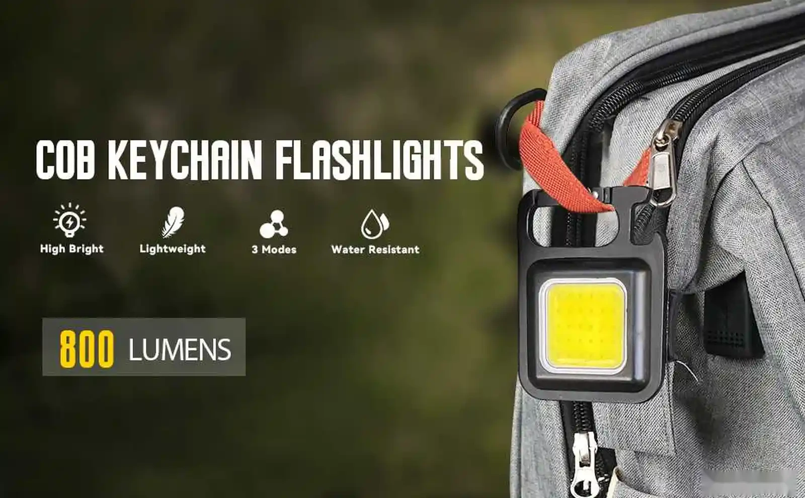 Светодиодный мини фонарь на магните Cob Rechargeable Keychain Light — фото 3