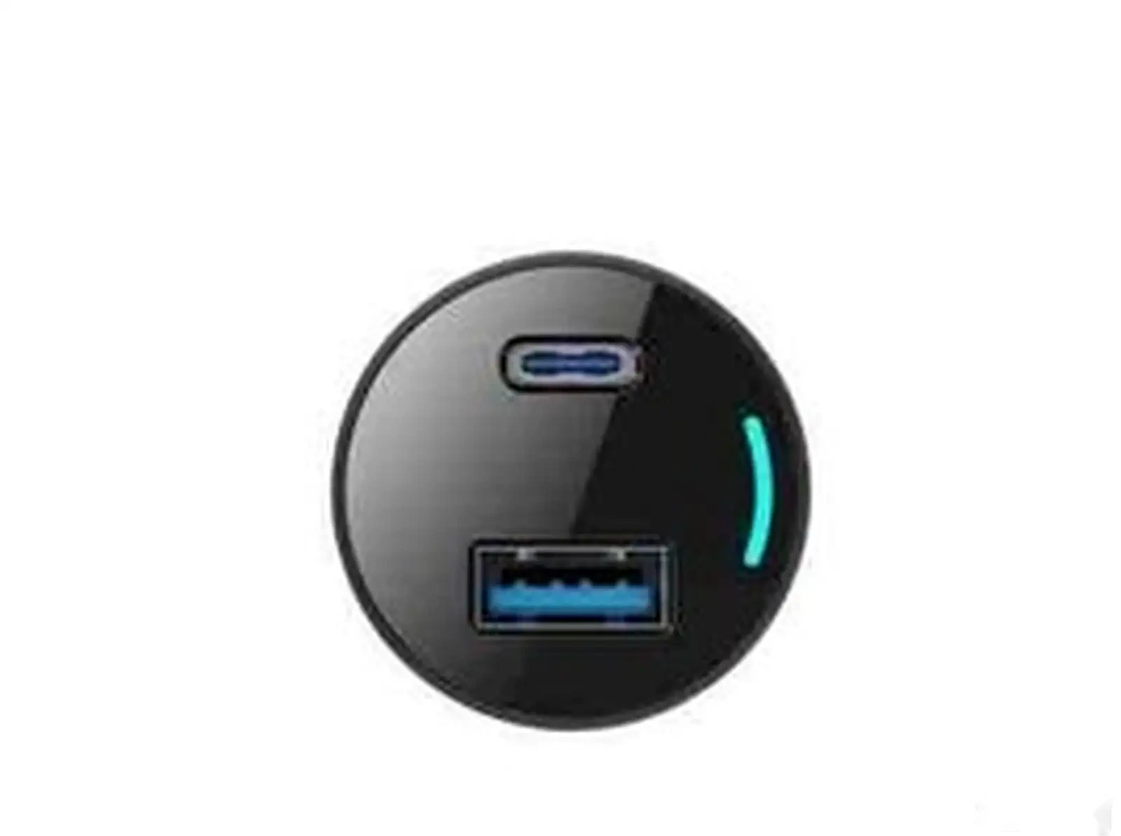 Автомобильное зарядное устройство Powerology 35W PD + QC30 LED Dual — фото 3