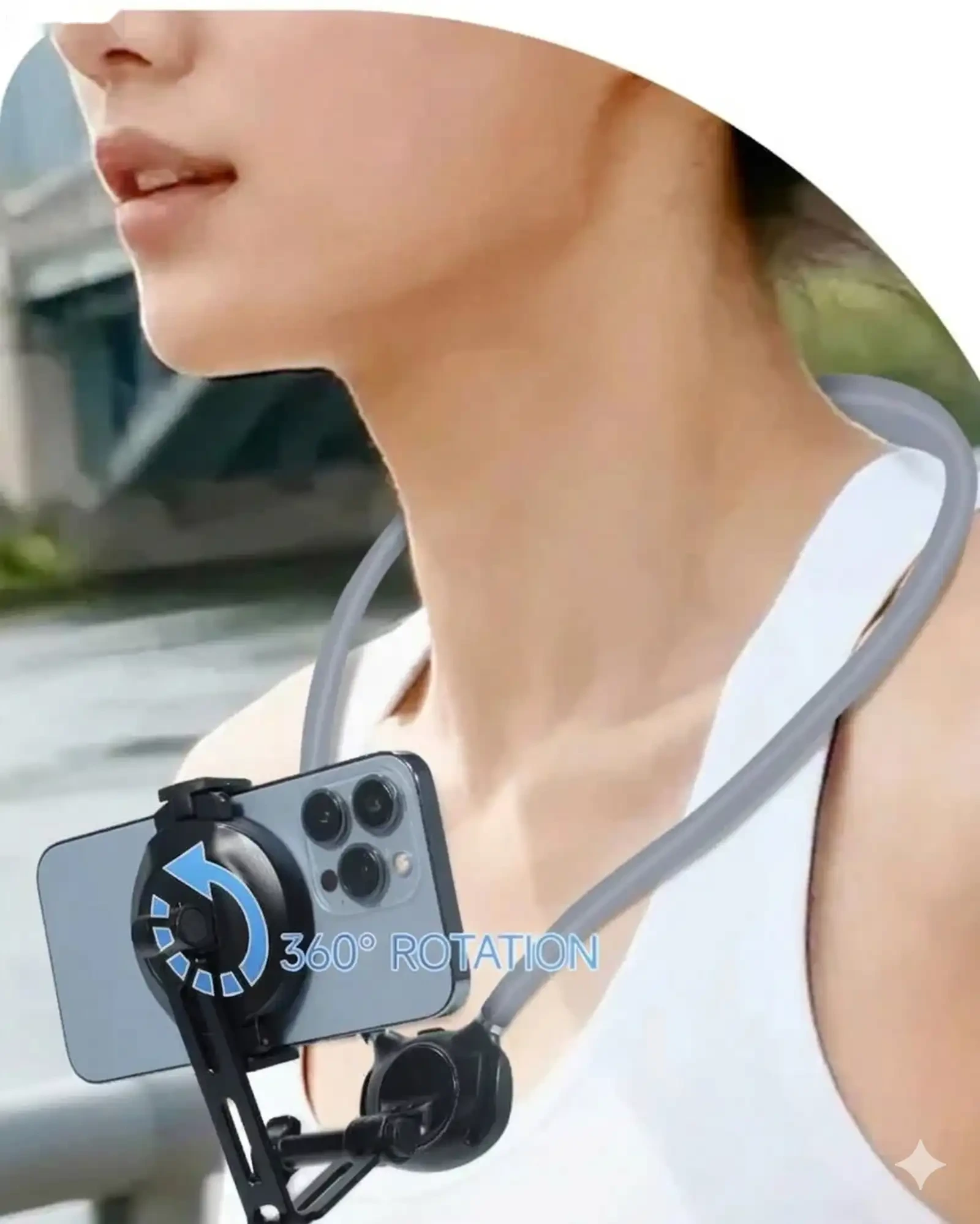 Магнитный держатель на шею iPhone Android GoPro 245г. — фото 2