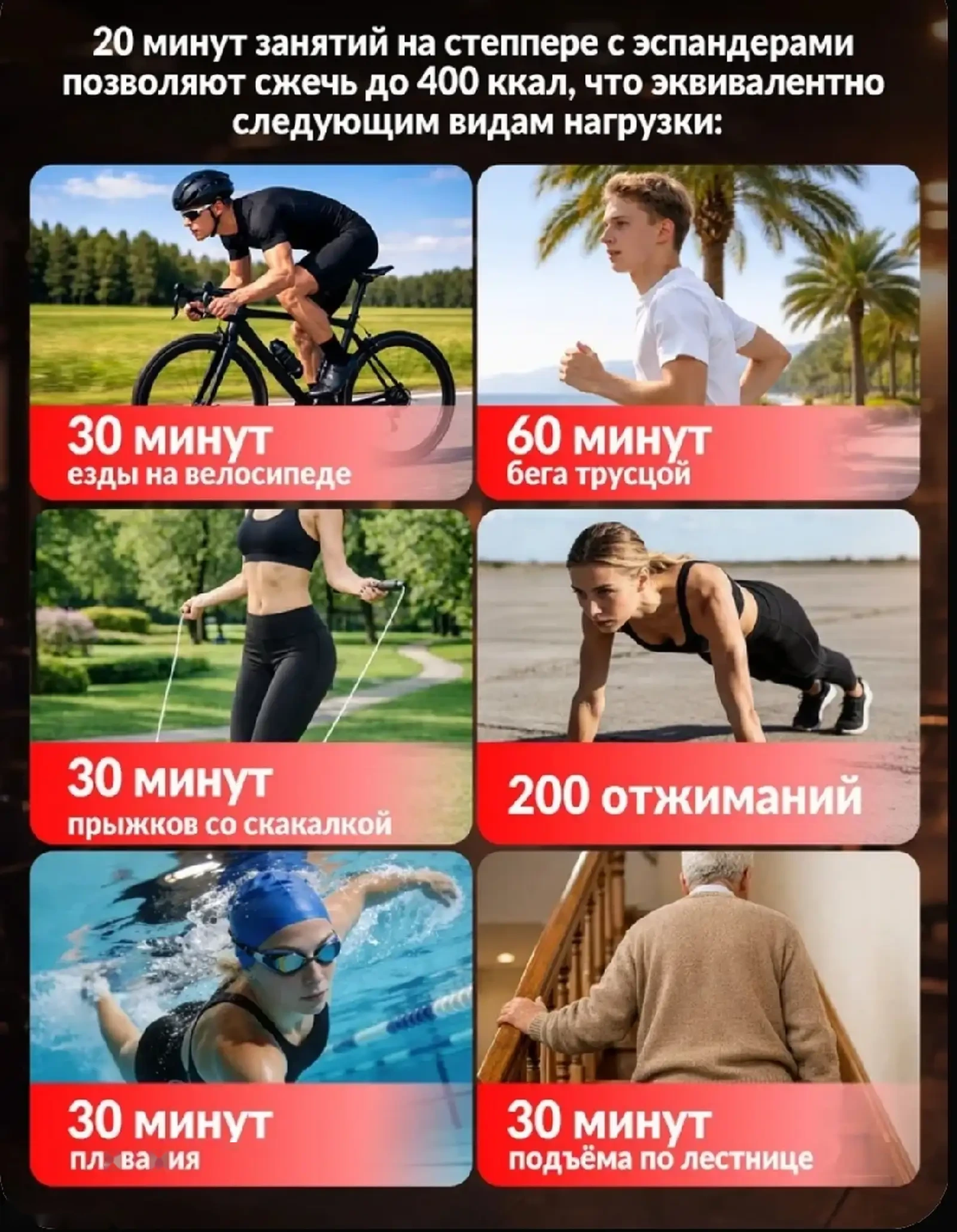 Степпер тренажер для дома / Степпер тренажер для бедер и ягодиц с эспандерами дл — фото 2