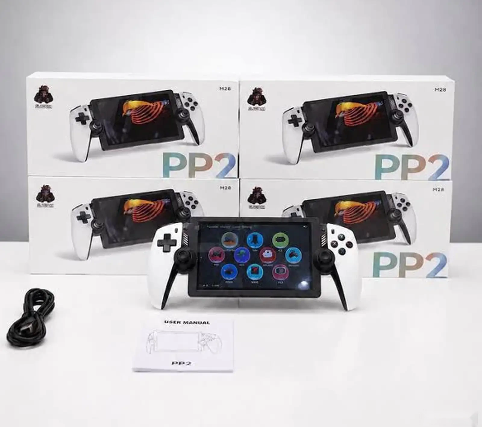 Игровая консоль портативная SJGAM M28 128GB Ram PS2 симулятор приставка ретро — фото 2