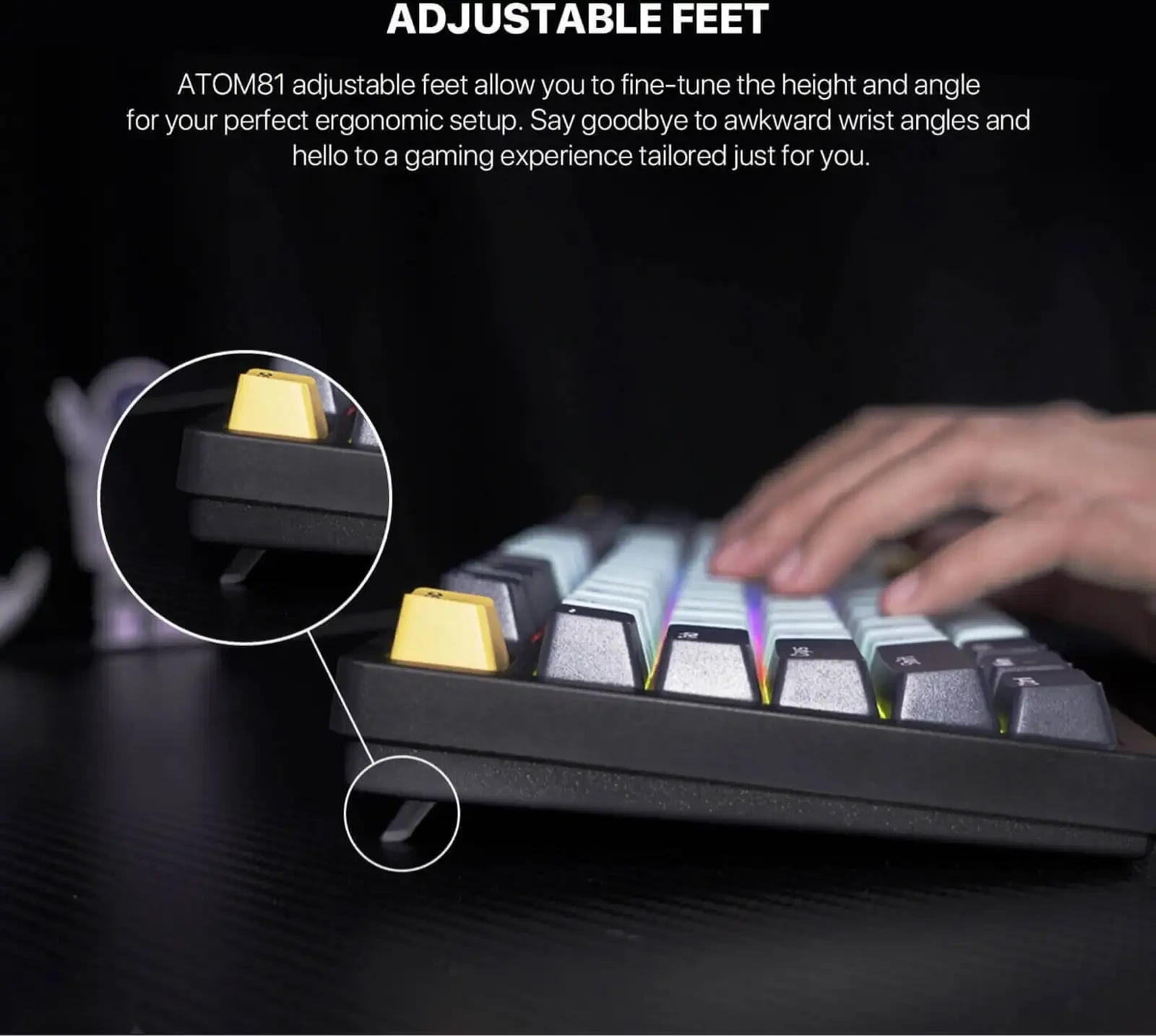 Механическая игровая клавиатура Fantech ATOM81 MK875V2 — фото 3