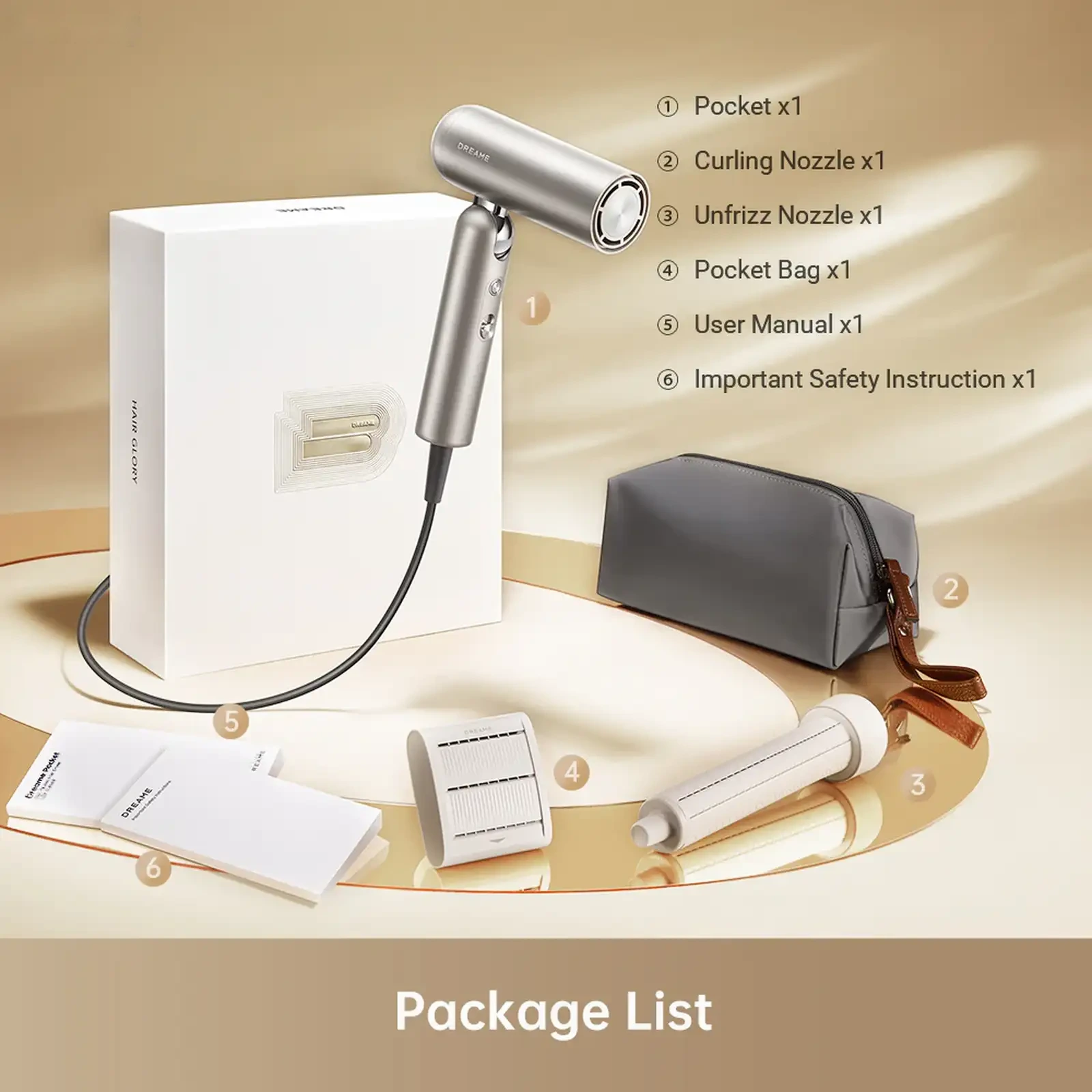 Фен Dreame P10 Pocket Hair Dryer — фото 8