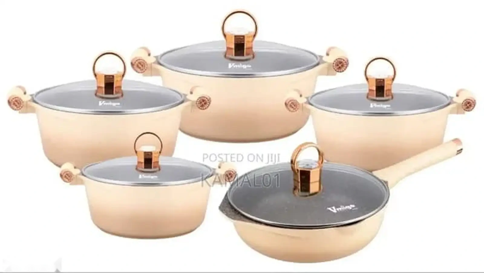 Набор посуды Vmigo Nano Granite Cookware Set 10 предметов — фото 2