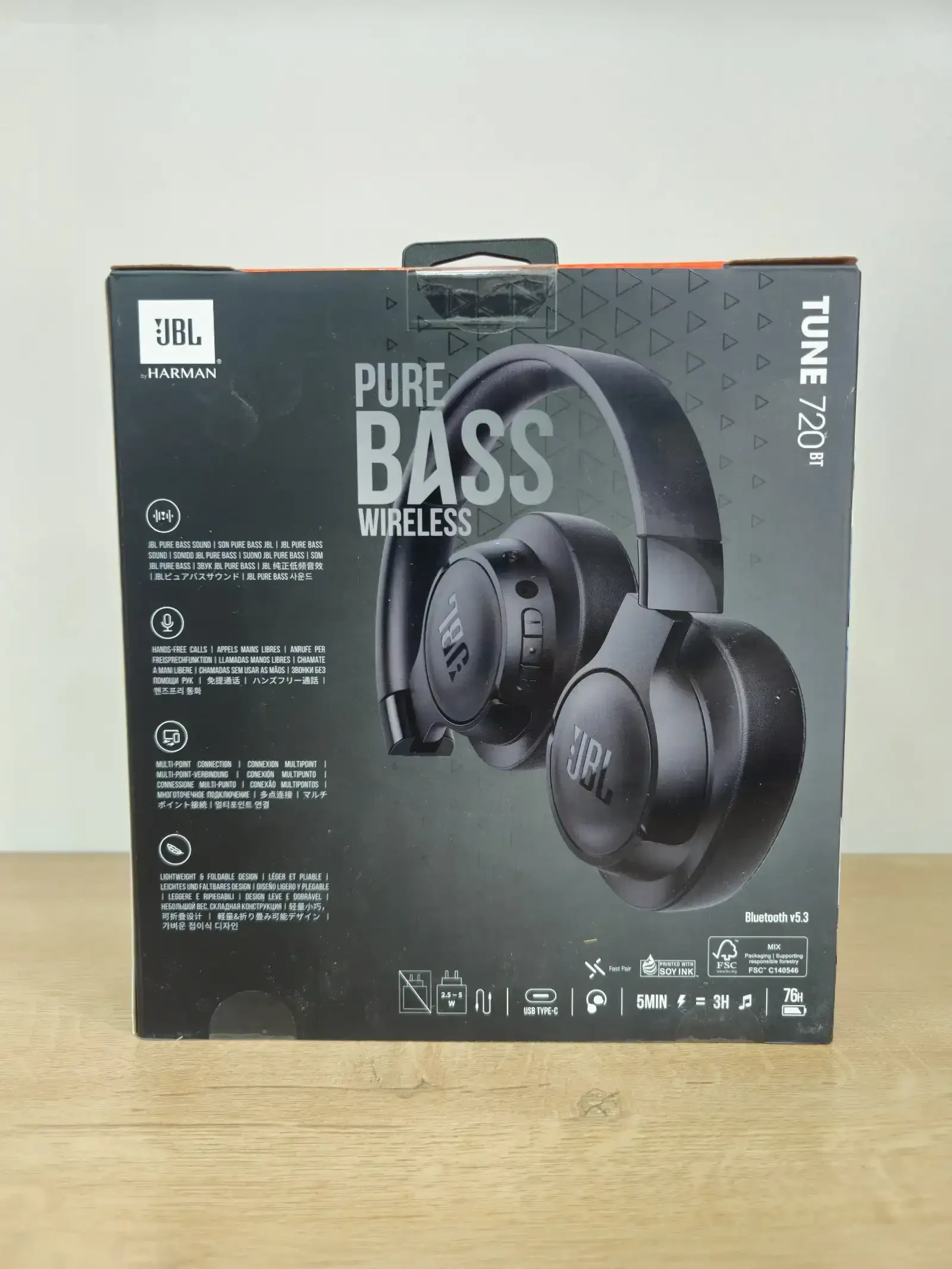 Беспроводные наушники JBL Tune 720BT Black