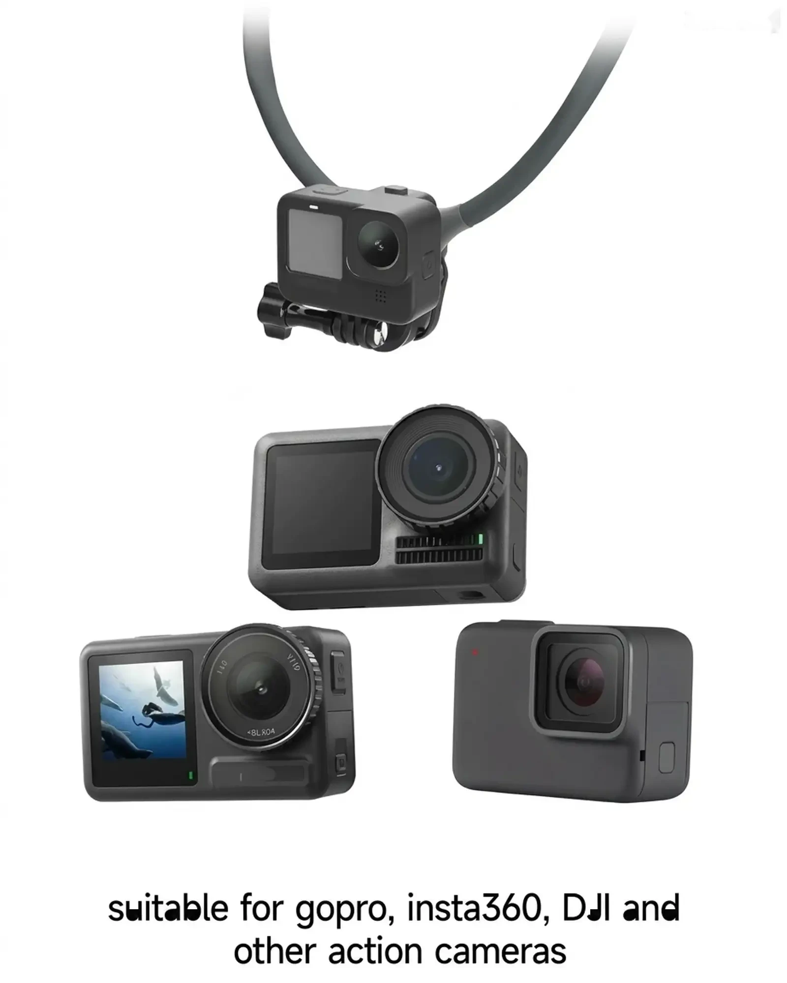 Магнитный держатель на шею iPhone Android GoPro 245г. — фото 3