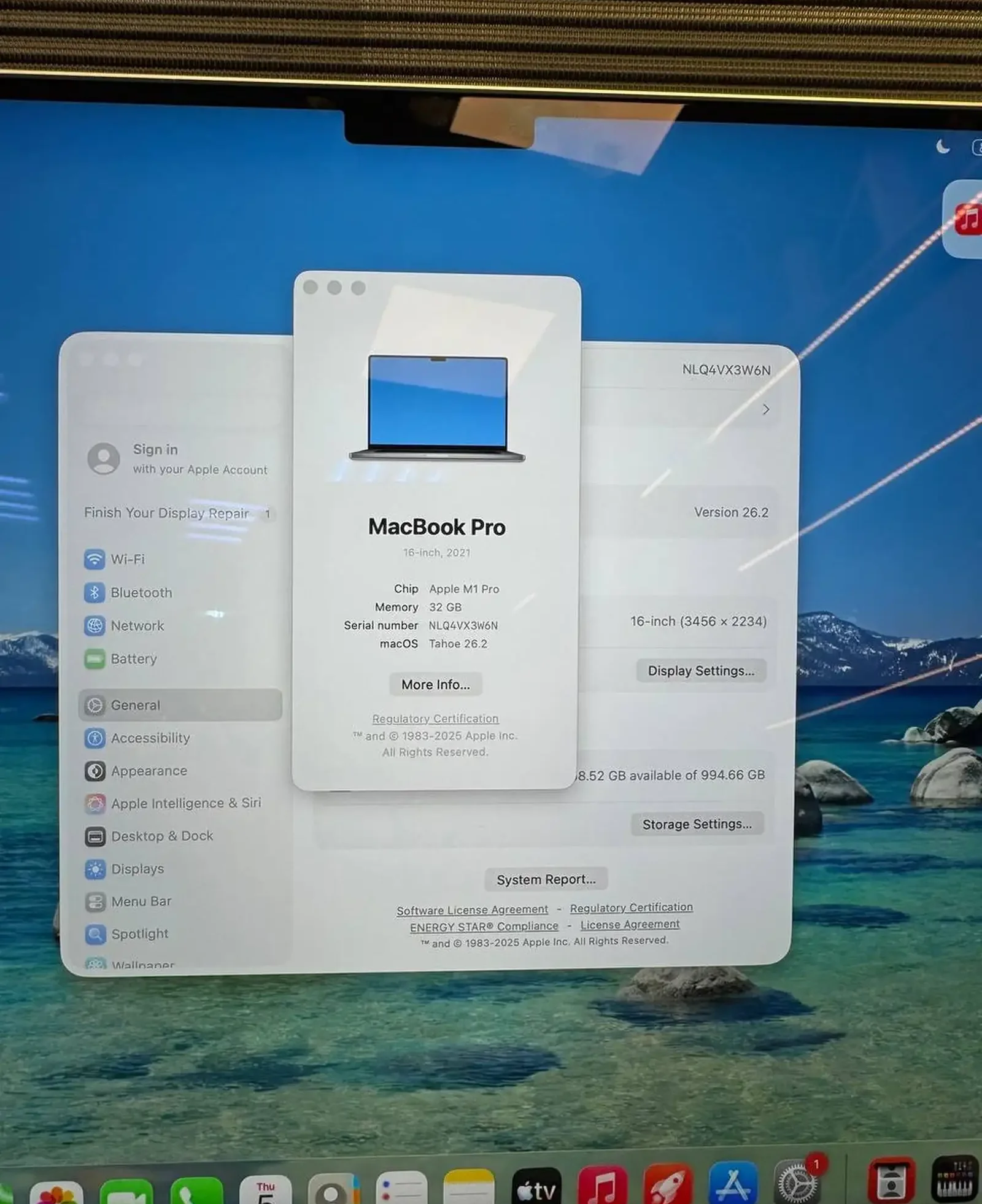 Ноутбук MacBook Pro 16 2021 M1 Pro 32/1TB — фото 2
