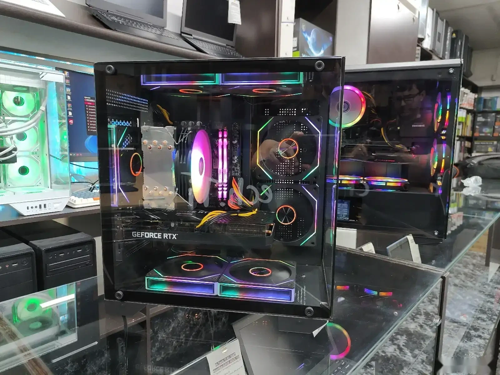 Игровой Компьютер Аквариум I5-12400F 16GB/SSD 512GB RTX 3060 12GB — фото 2