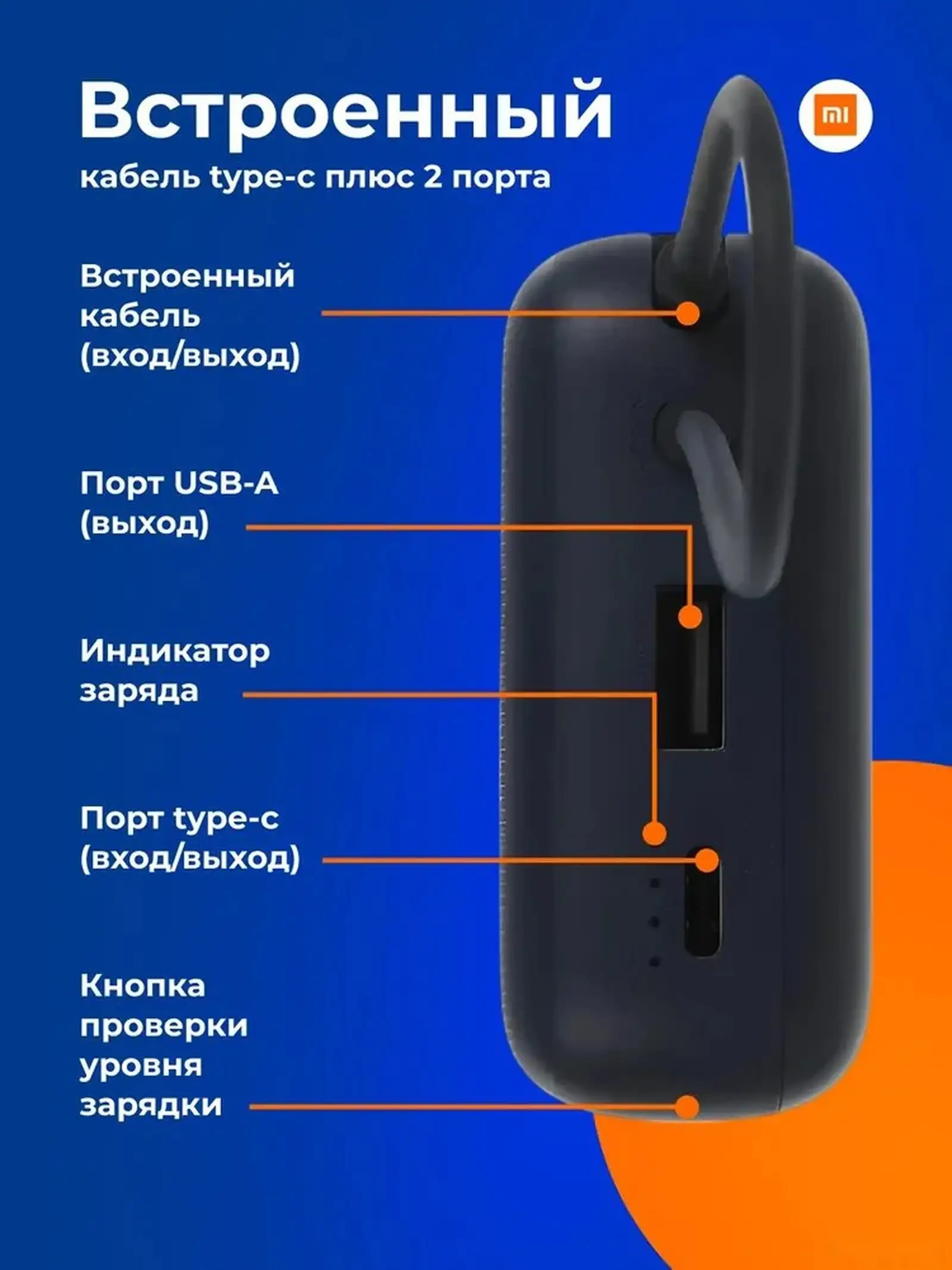 Внешний аккумулятор Xiaomi Power Bank 20000 mAh 22.5w